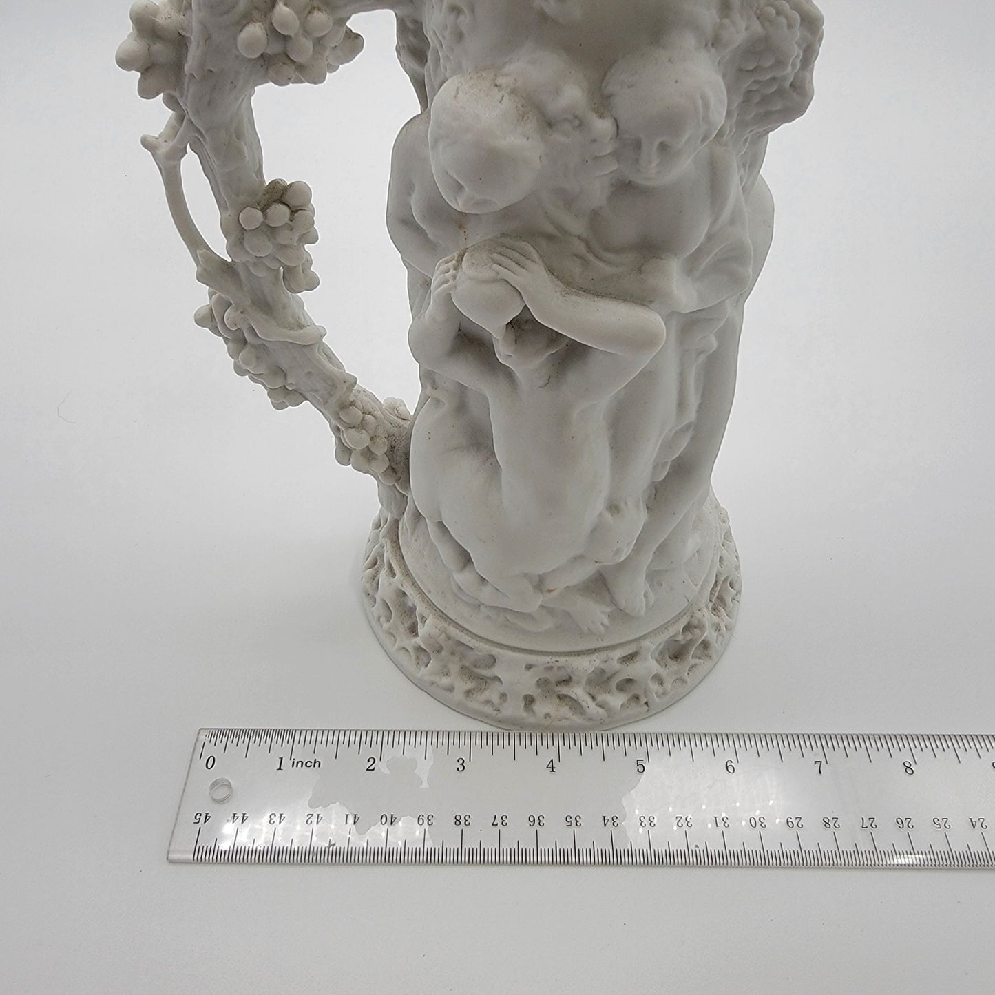 Antique 19th Century French JOUHANNAUD DUBOIS Bacchanal Parian Ware Pitcher