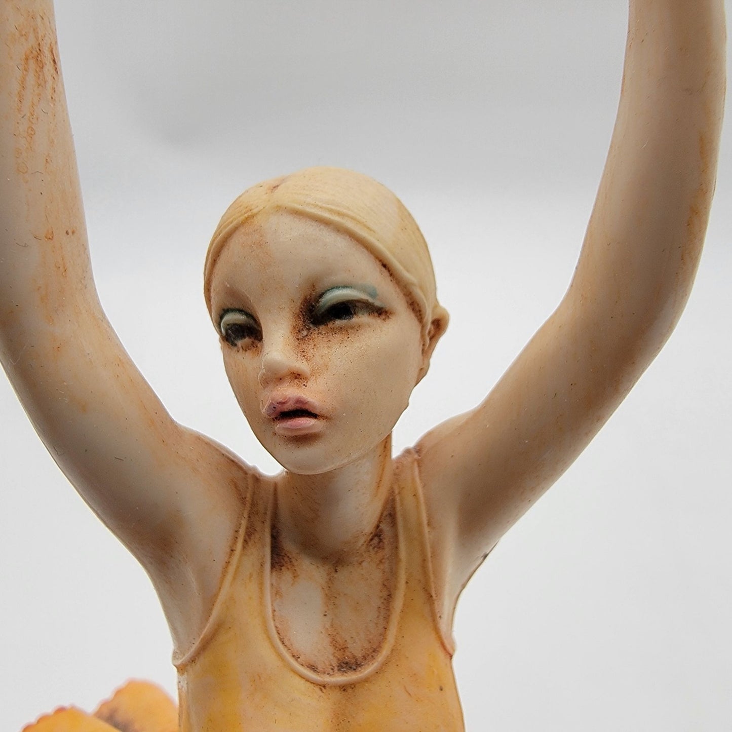 Vintage 1950's Simonelli Italian Ballerina On Carrara Marble Base