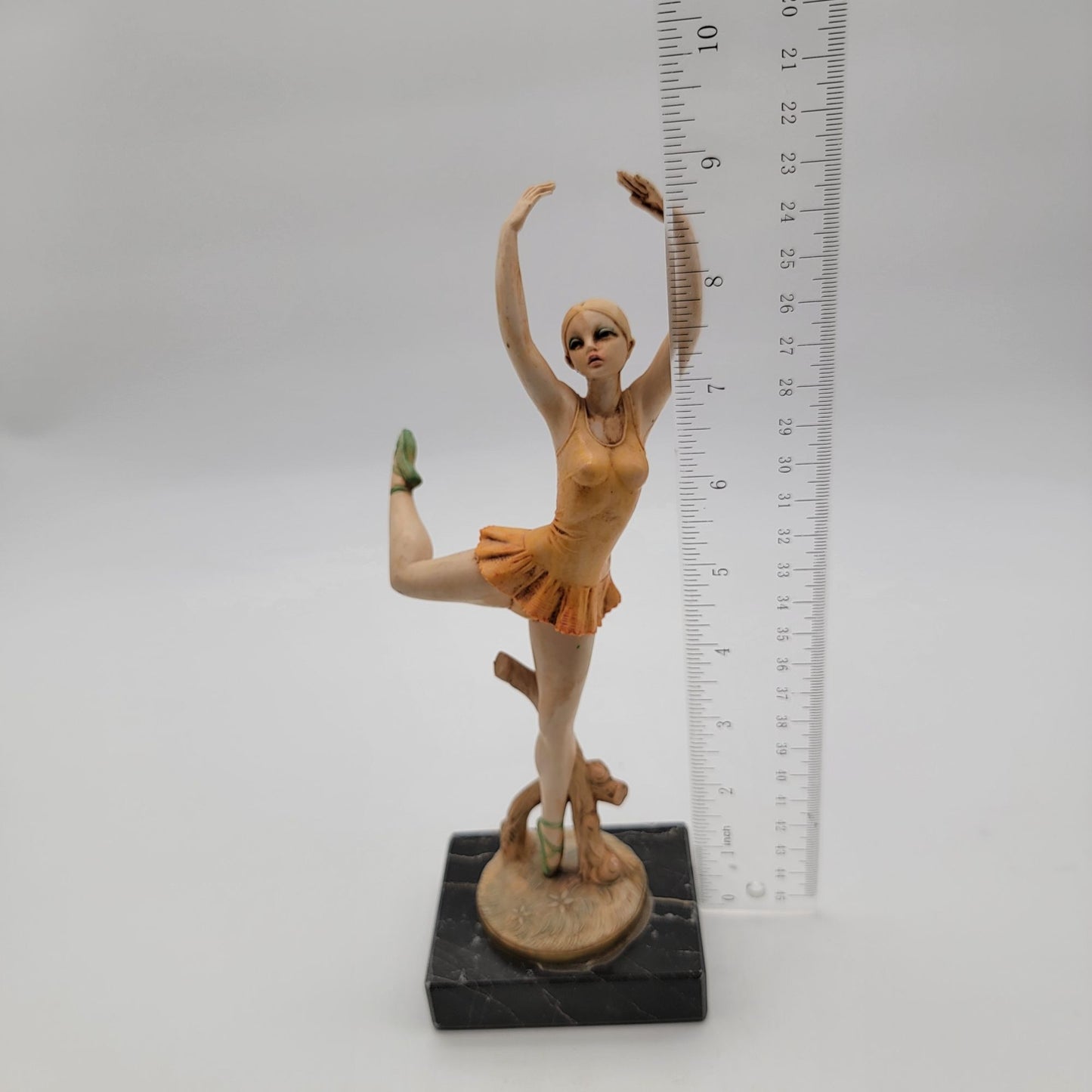 Vintage 1950's Simonelli Italian Ballerina On Carrara Marble Base