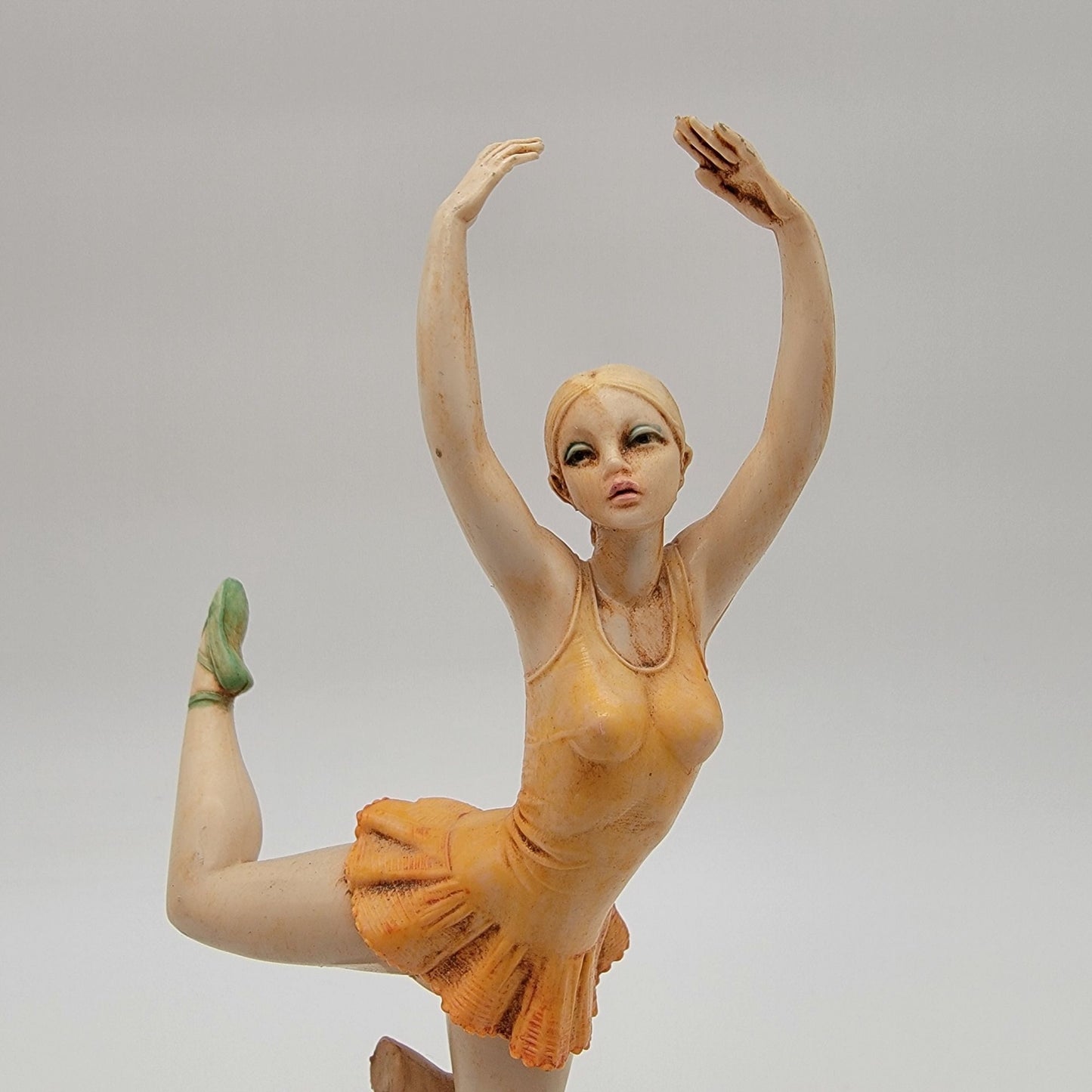 Vintage 1950's Simonelli Italian Ballerina On Carrara Marble Base
