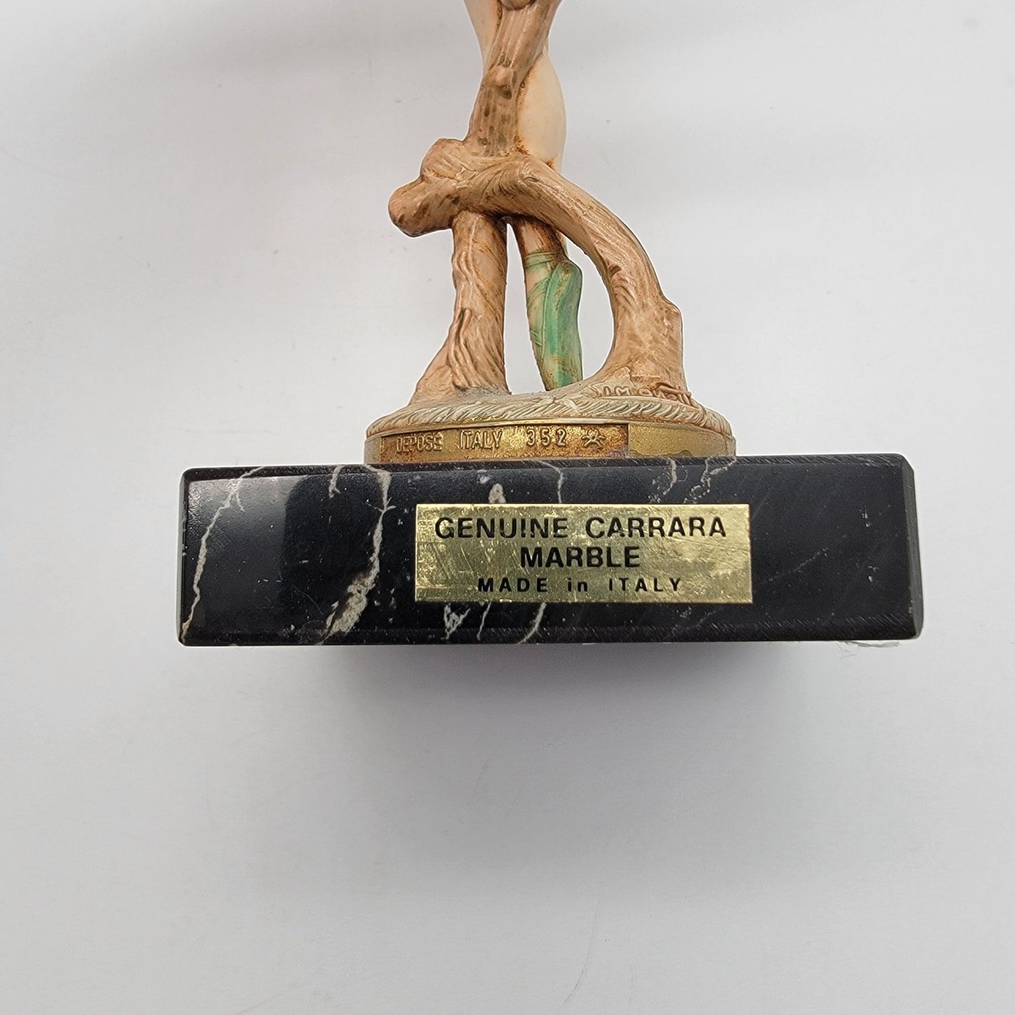 Vintage 1950's Simonelli Italian Ballerina On Carrara Marble Base
