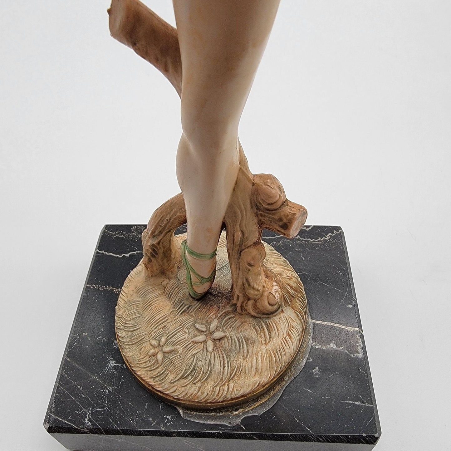 Vintage 1950's Simonelli Italian Ballerina On Carrara Marble Base