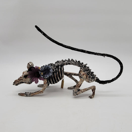 Katherines Collection Jeweled Skeleton Rat Figurine