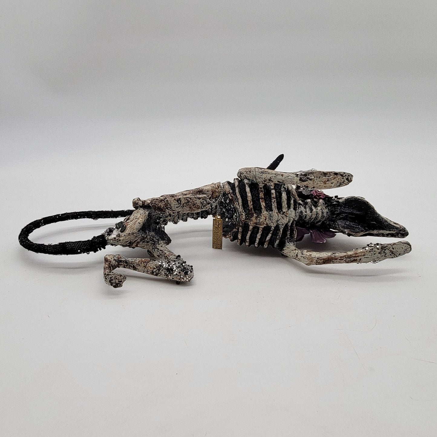 Katherines Collection Jeweled Skeleton Rat Figurine