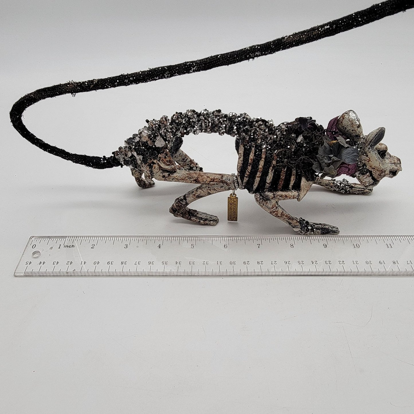 Katherines Collection Jeweled Skeleton Rat Figurine
