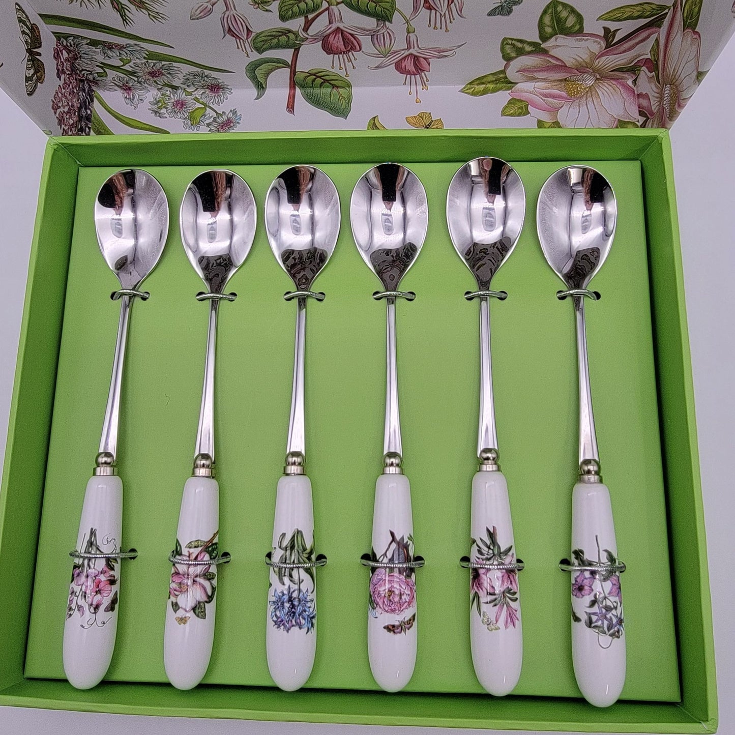 Portmeirion Botanic Garden Tea Spoons Set Of 6