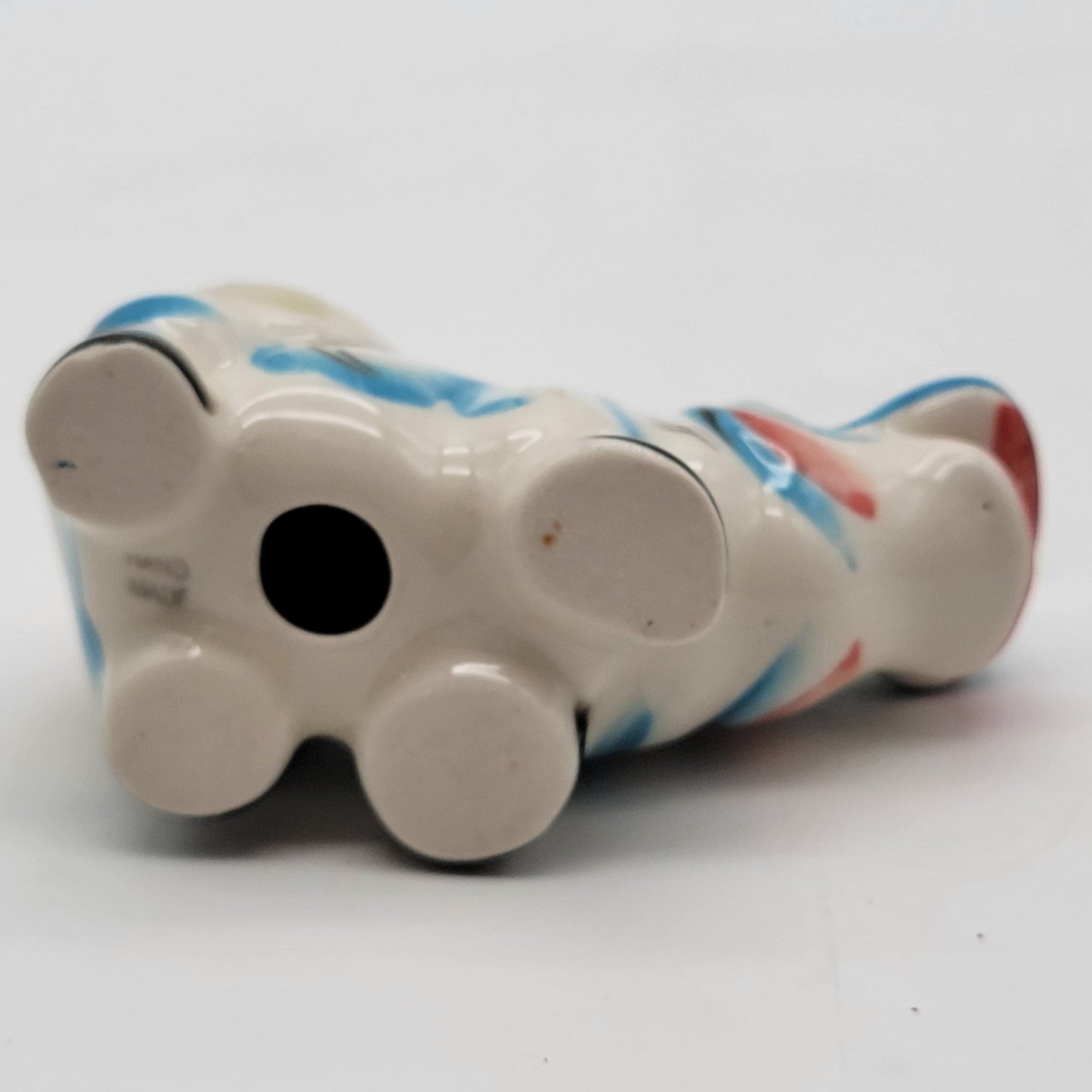 Gzhel Hand-Painted Porcelain Hippo Figurine