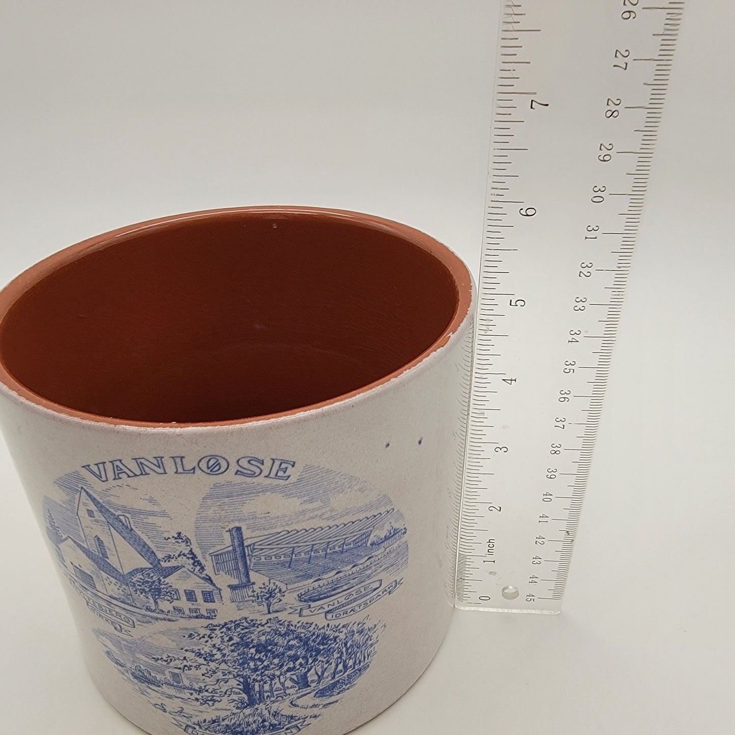 W Germany Inges Blomster Vanlose Pottery Crock Planter