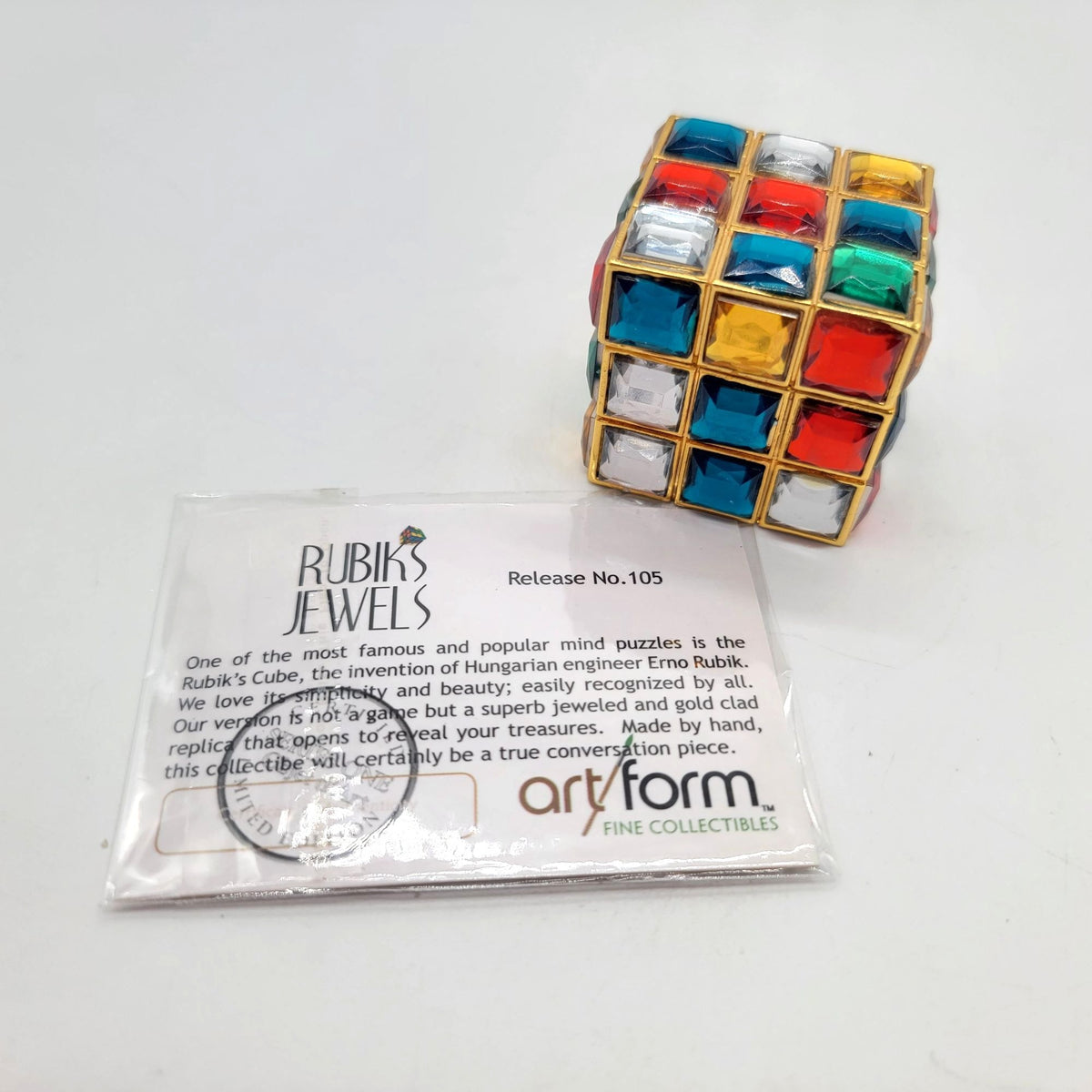 Objet D' Art Rubiks Jewels Trinket Box Artform No. 105
