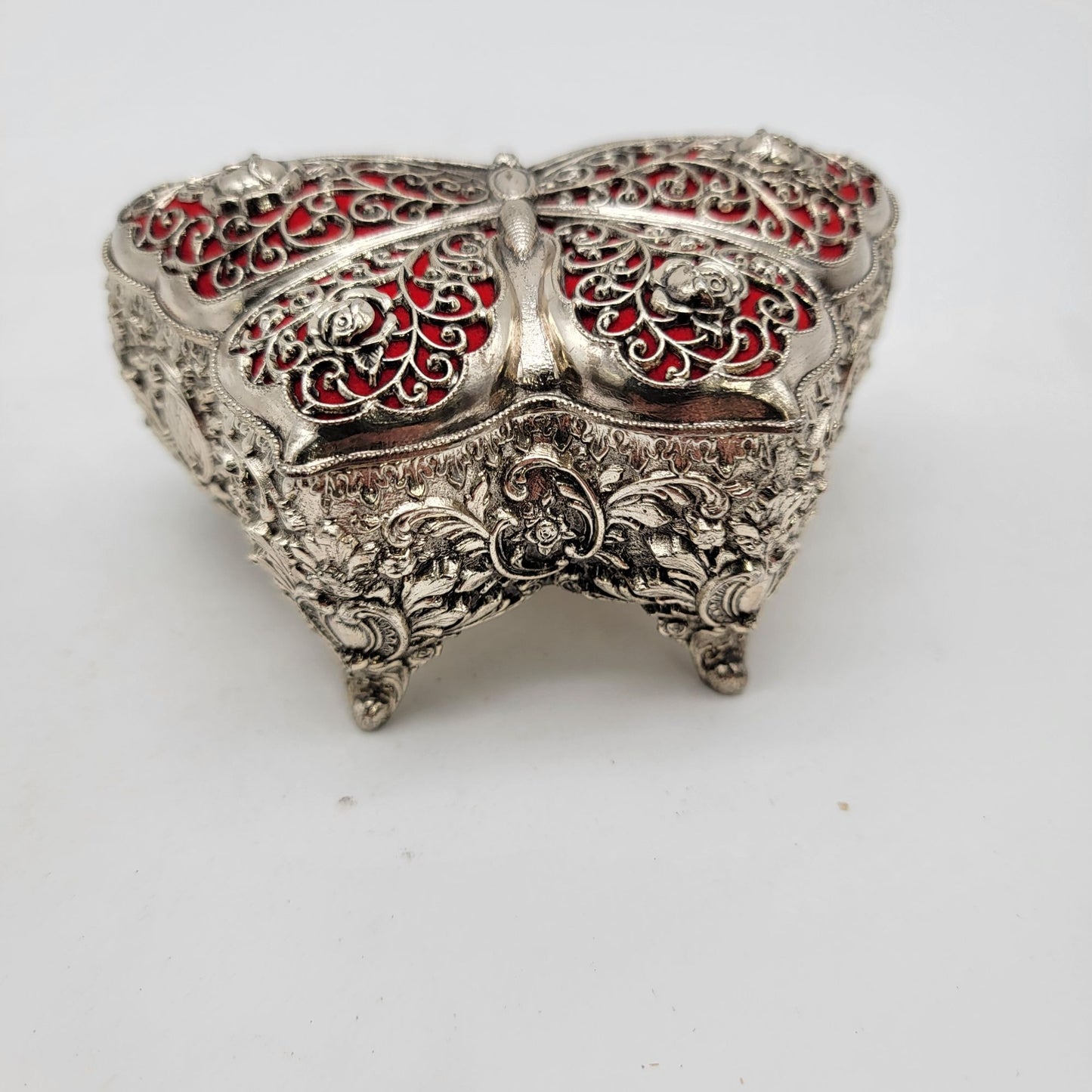 Ornate Butterfly Musical Trinket Box