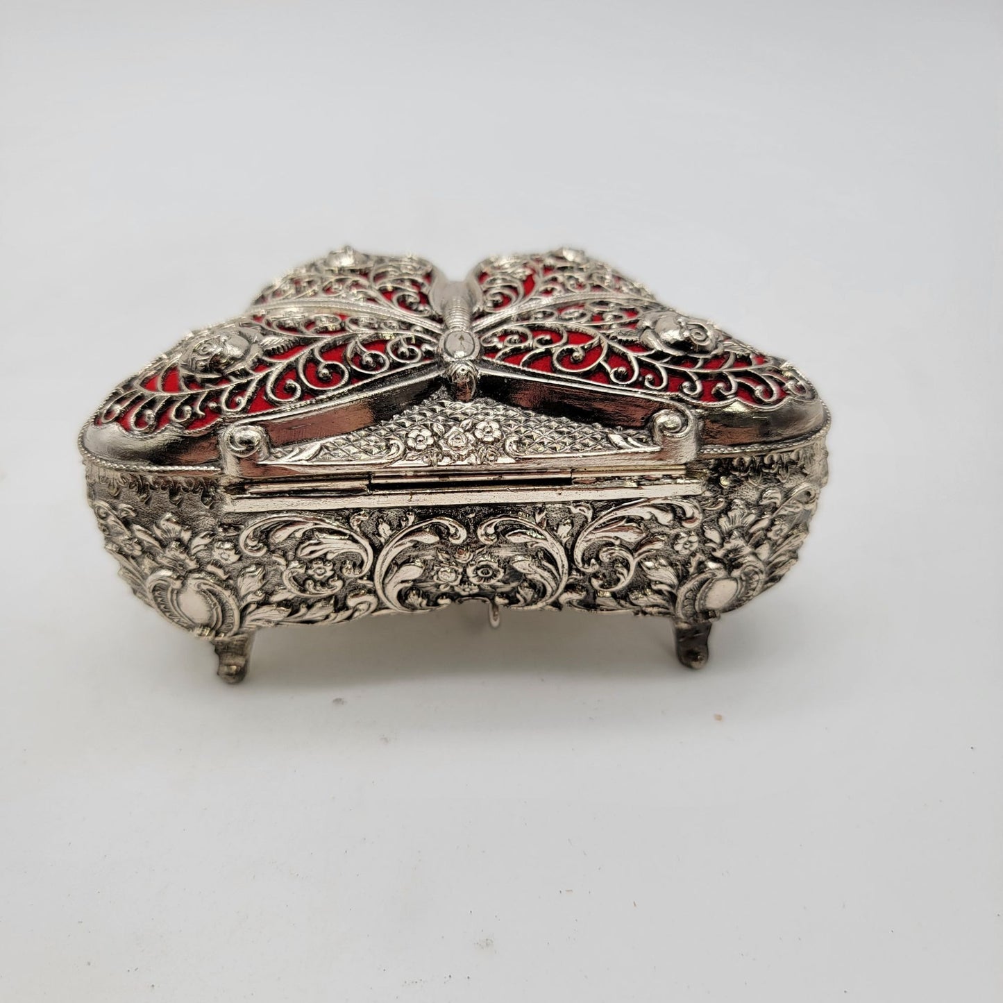 Ornate Butterfly Musical Trinket Box