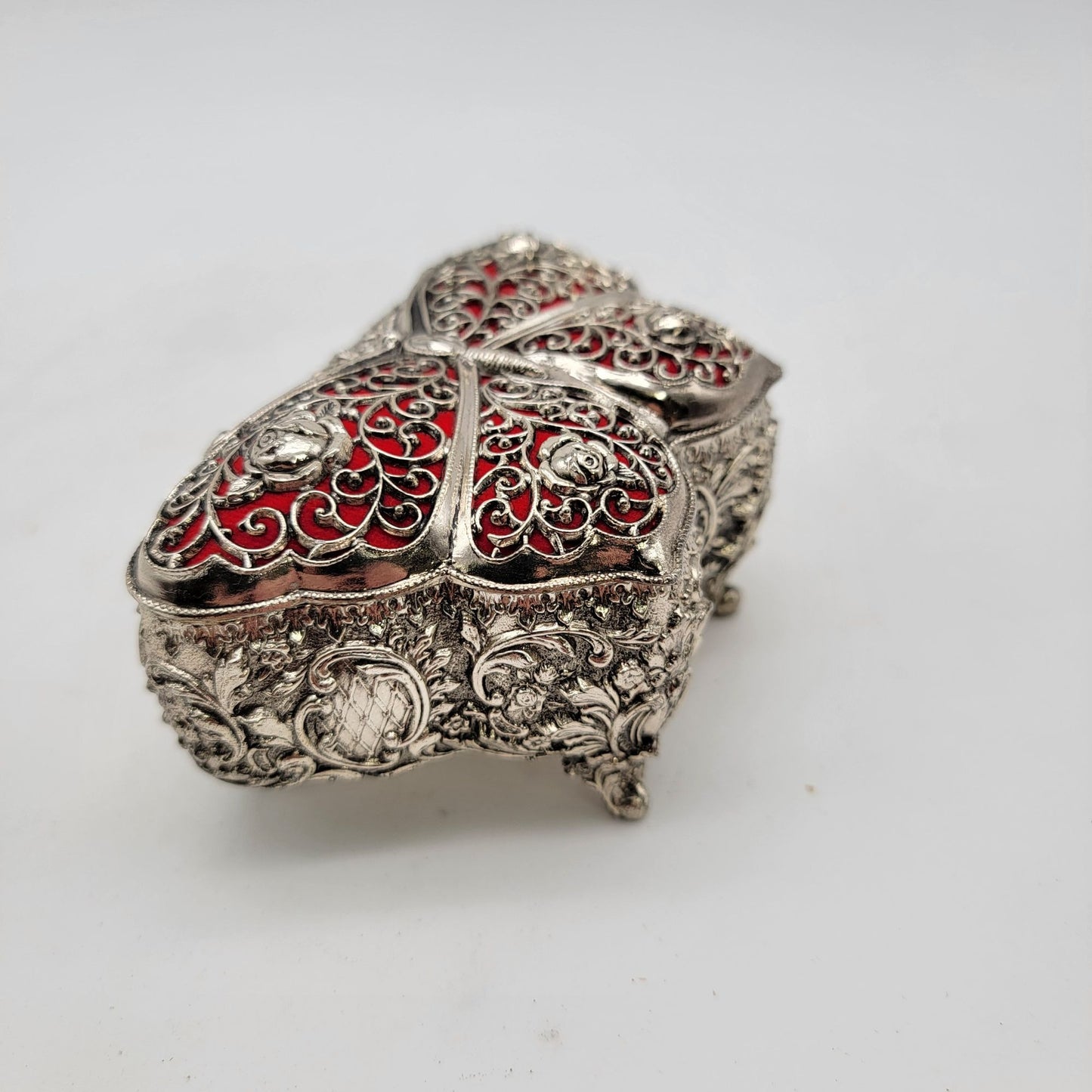 Ornate Butterfly Musical Trinket Box