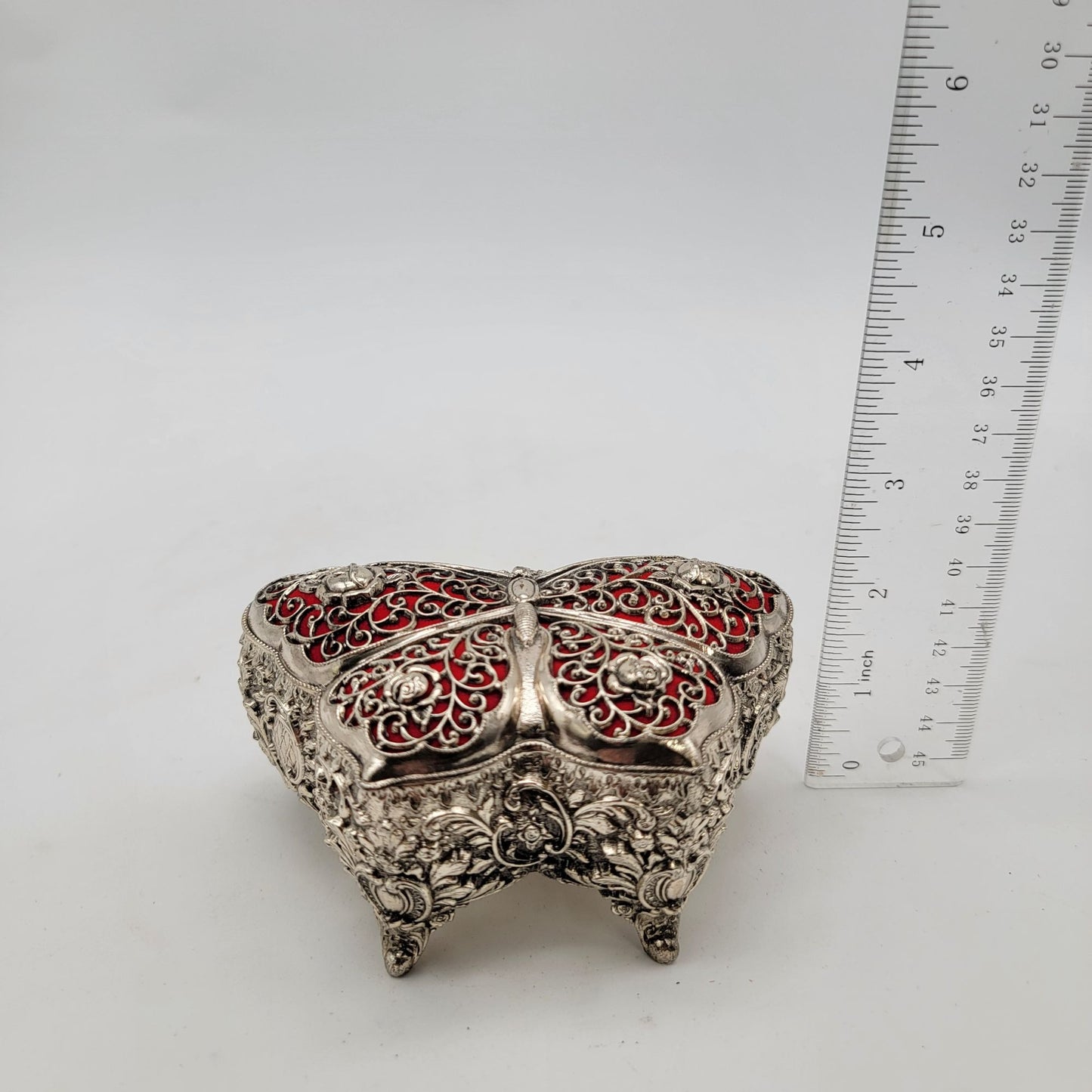 Ornate Butterfly Musical Trinket Box