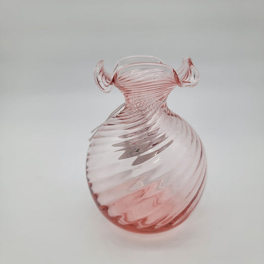 Alessandro Coppola Pink Murano Art Glass Vase - NEW