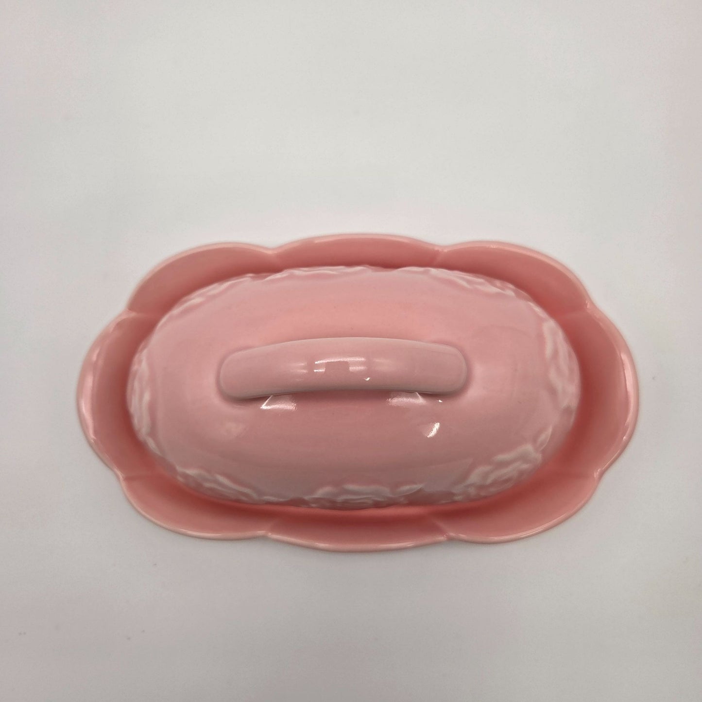 Potters Studio Pink Roses Butter Dish