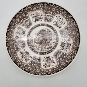 Spode England Turkey Festival Brown Plate  S3536 A5