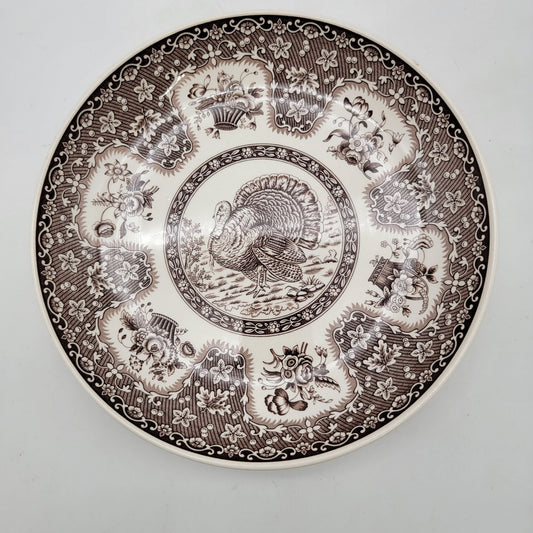 Spode England Turkey Festival Brown Plate  S3536 A5