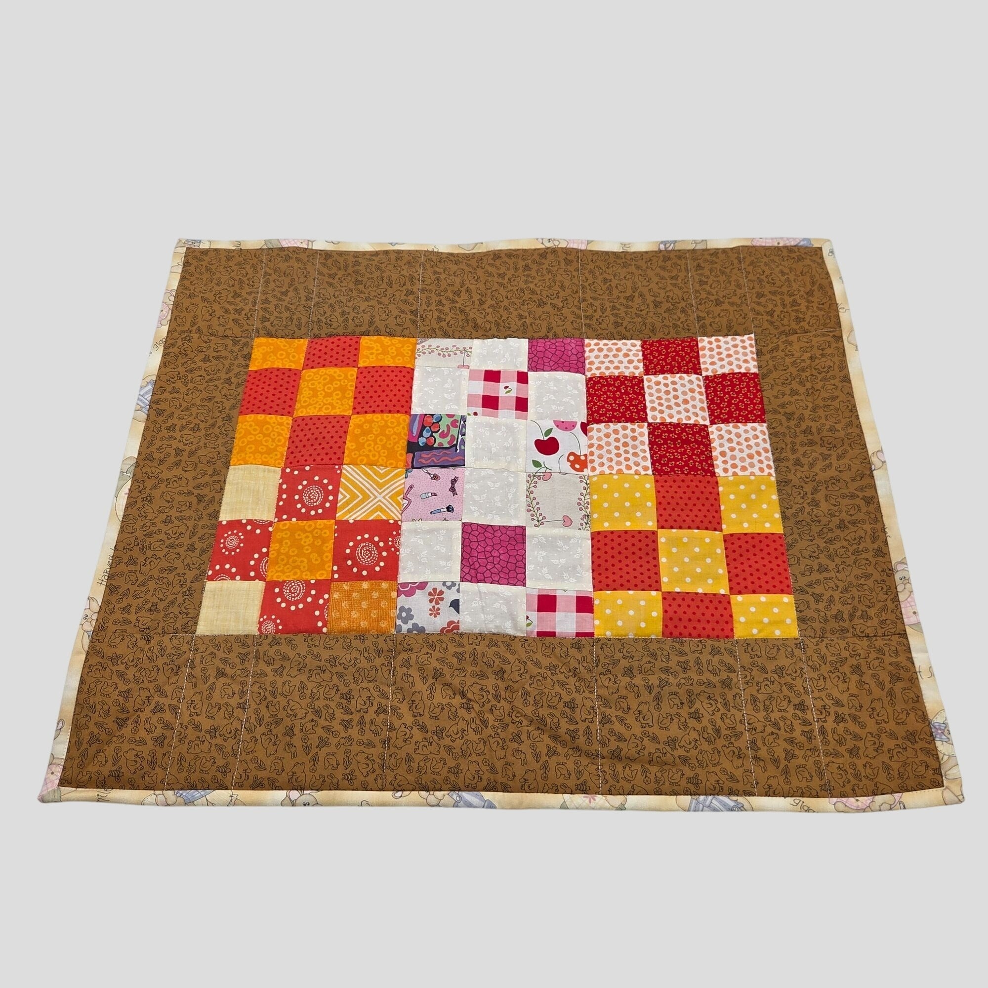 Hand-Crafted Nine-Patch Patchwork 24