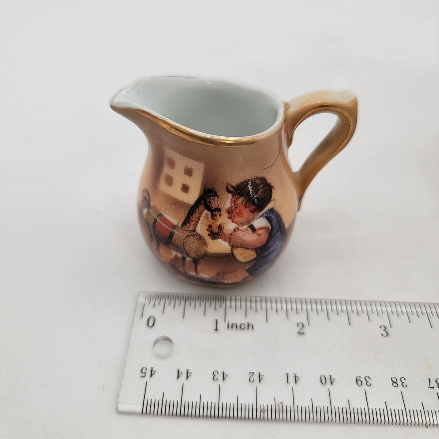 Vintage Hand Painted Small Porcelain Tea Set Nursery Rhymes?