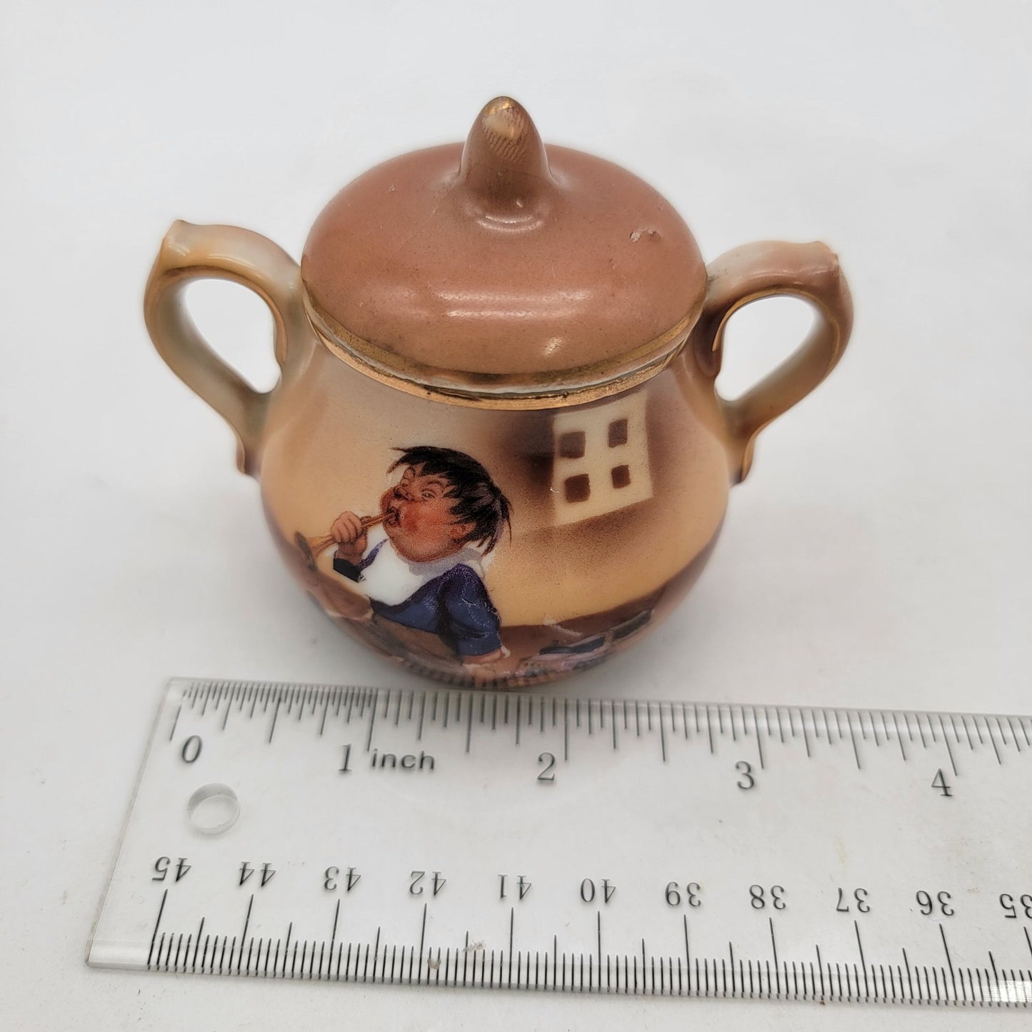 Vintage Hand Painted Small Porcelain Tea Set Nursery Rhymes?