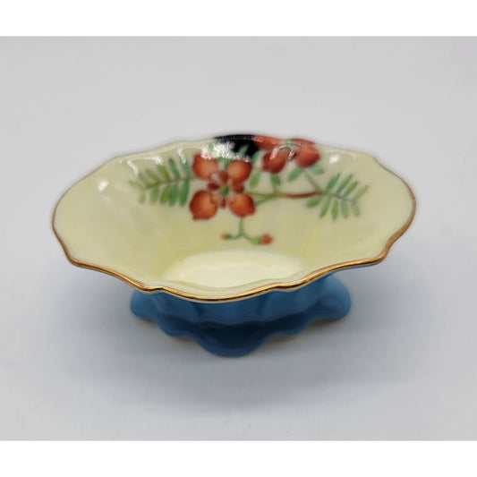 1920s Antique Noritake Footed Porcelain Dish