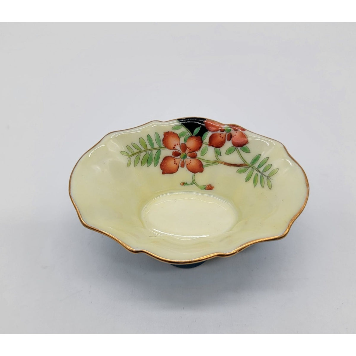 1920s Antique Noritake Footed Porcelain Dish