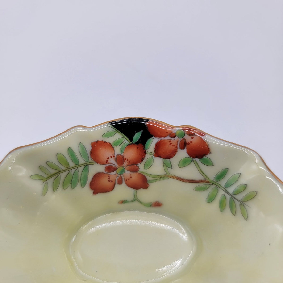 1920s Antique Noritake Footed Porcelain Dish