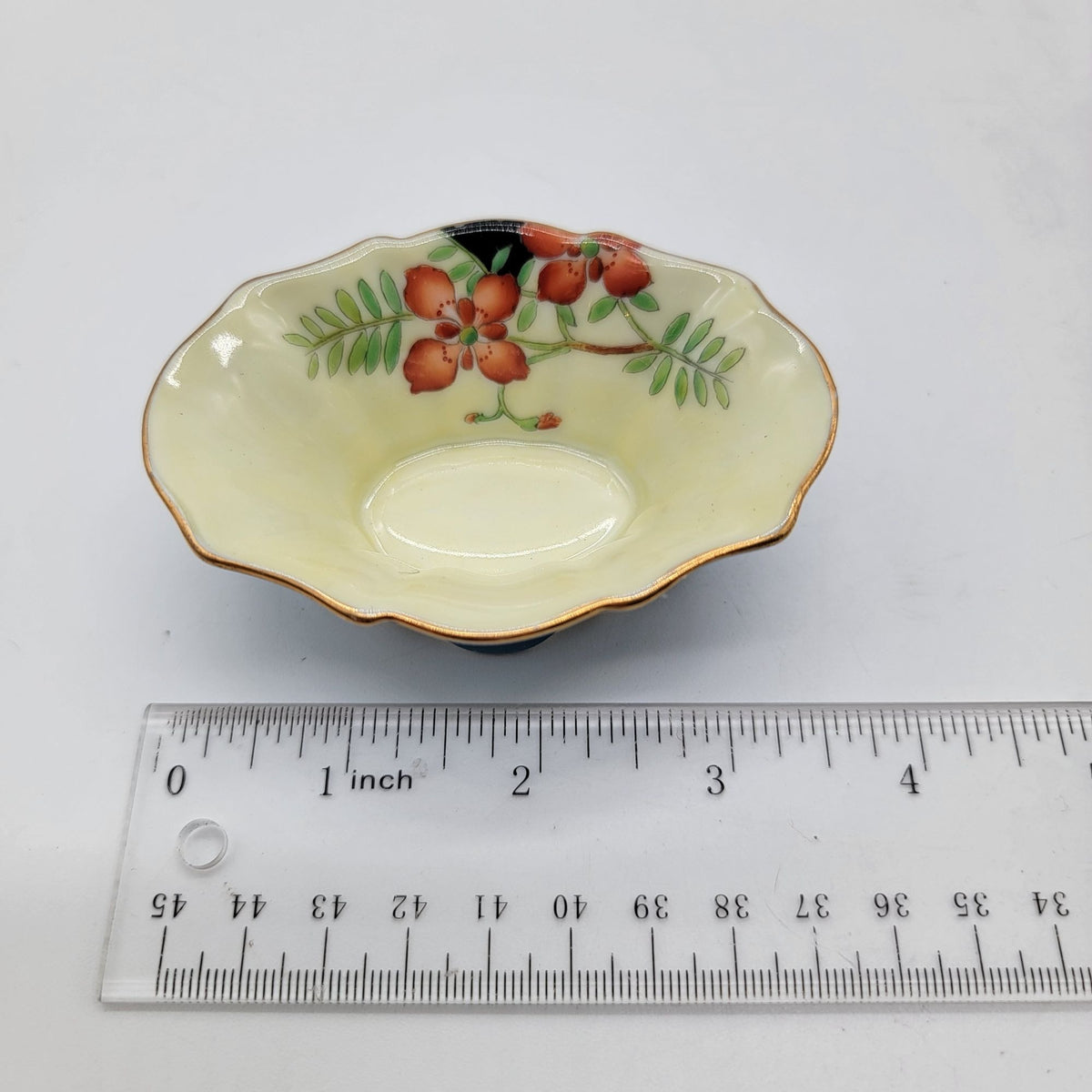 1920s Antique Noritake Footed Porcelain Dish