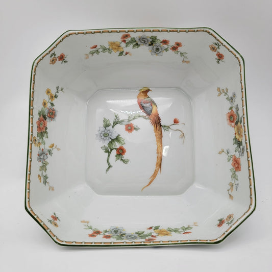 MZ Altrohlau CMR Czechoslovakia Golden Pheasant Serving Bowl