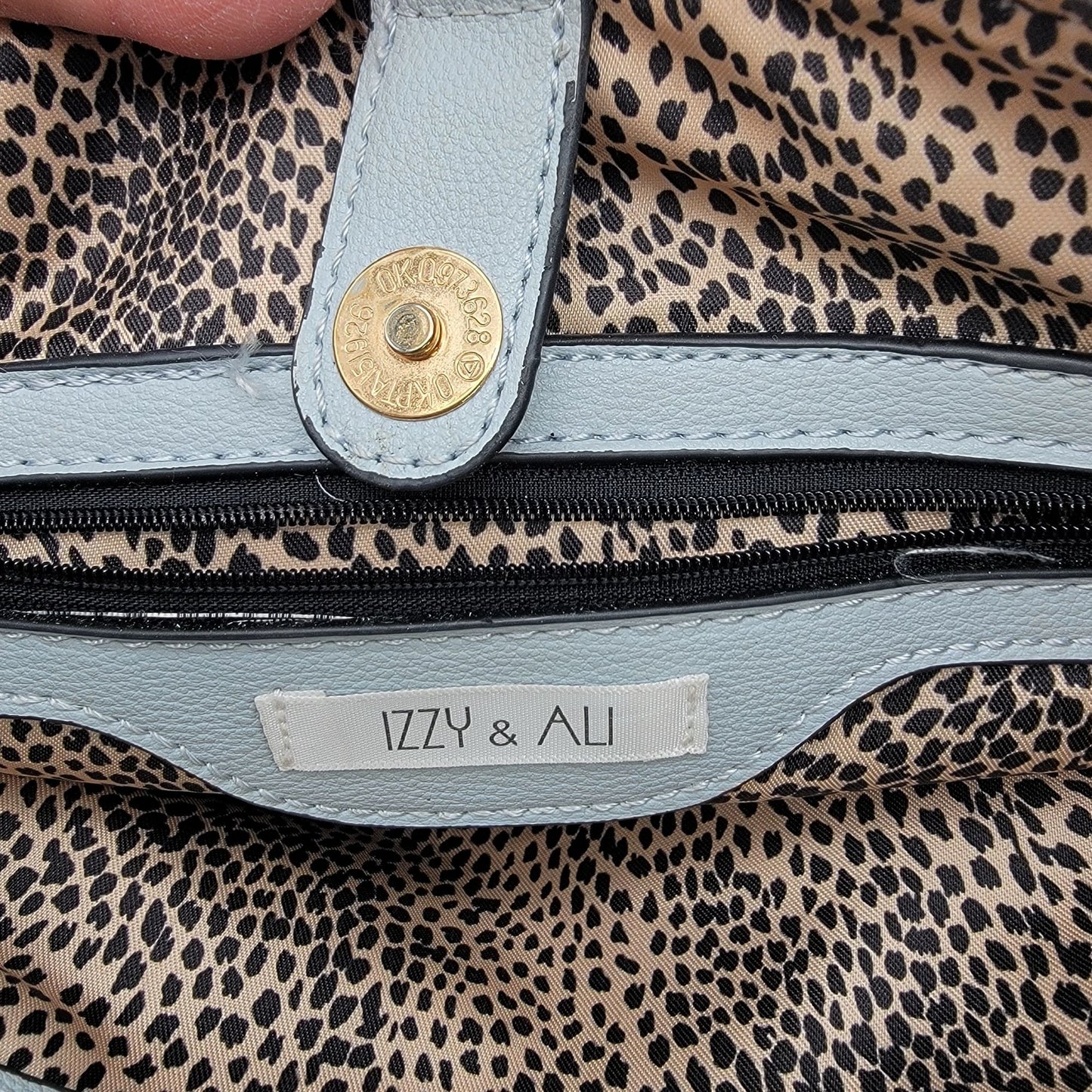 Izzy & Ali Vegan Leather Wicker Crossbody Handbag