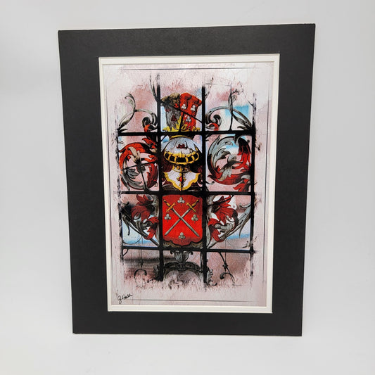 2018 "Coat Of Armor" By Gina Geldbach-Hall 8x12" Print  COA Included Firegal Designs