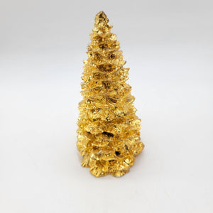 1994 Enesco Gold Metallic Christmas Tree