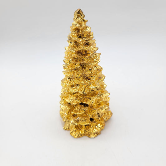 1994 Enesco Gold Metallic Christmas Tree
