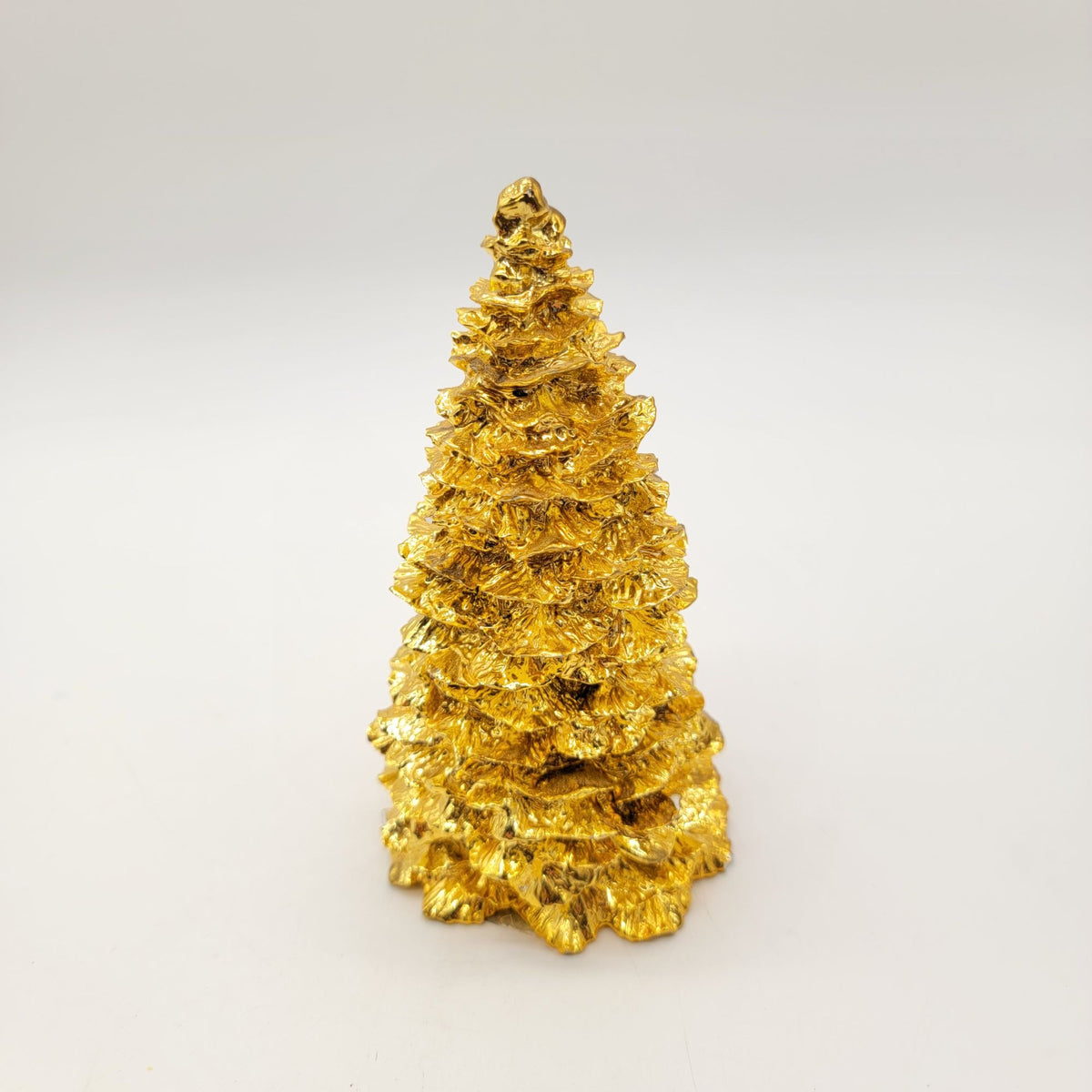 1994 Enesco Gold Metallic Christmas Tree