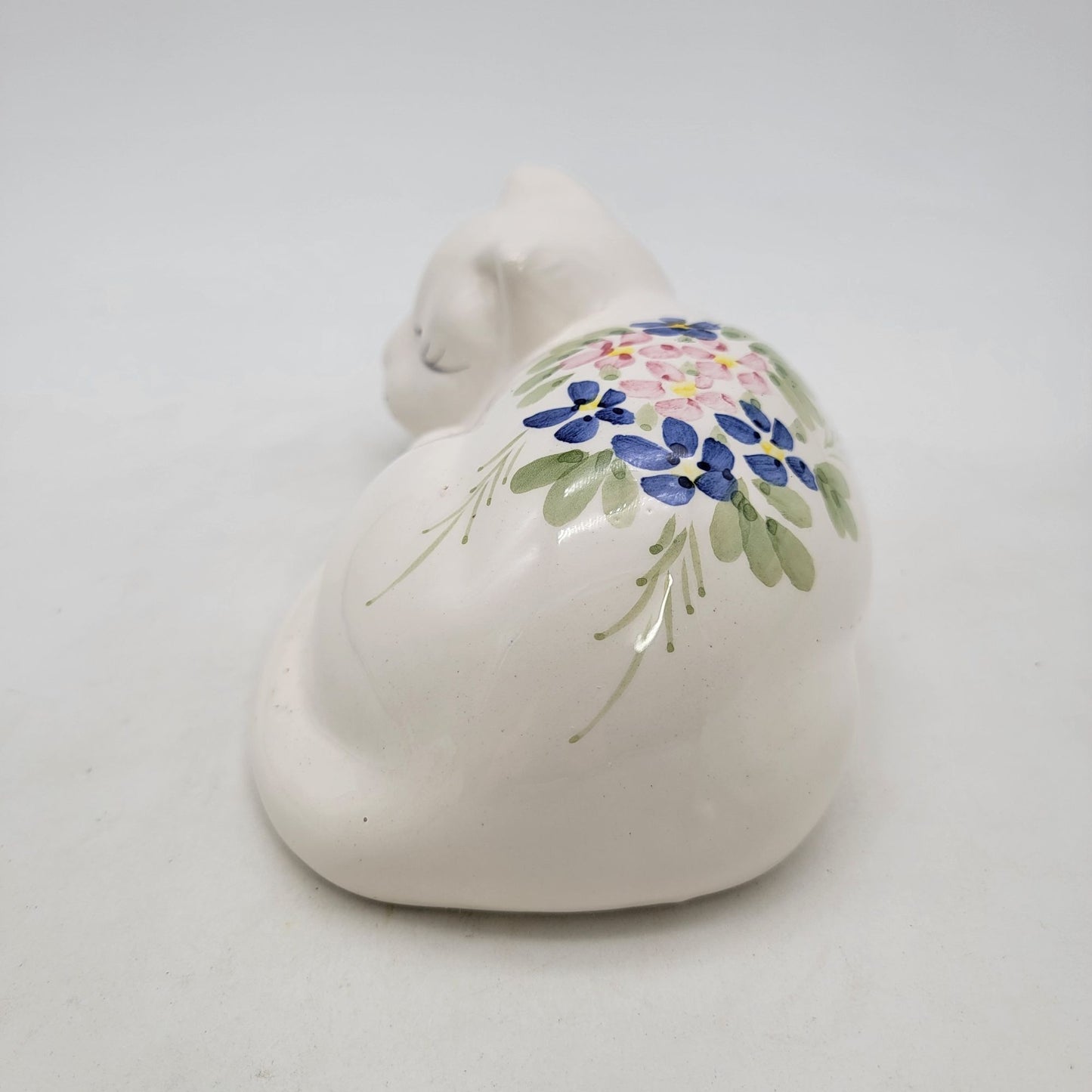 Vintage PRICE Hand Painted Porcelain Sleeping Cat Figurine