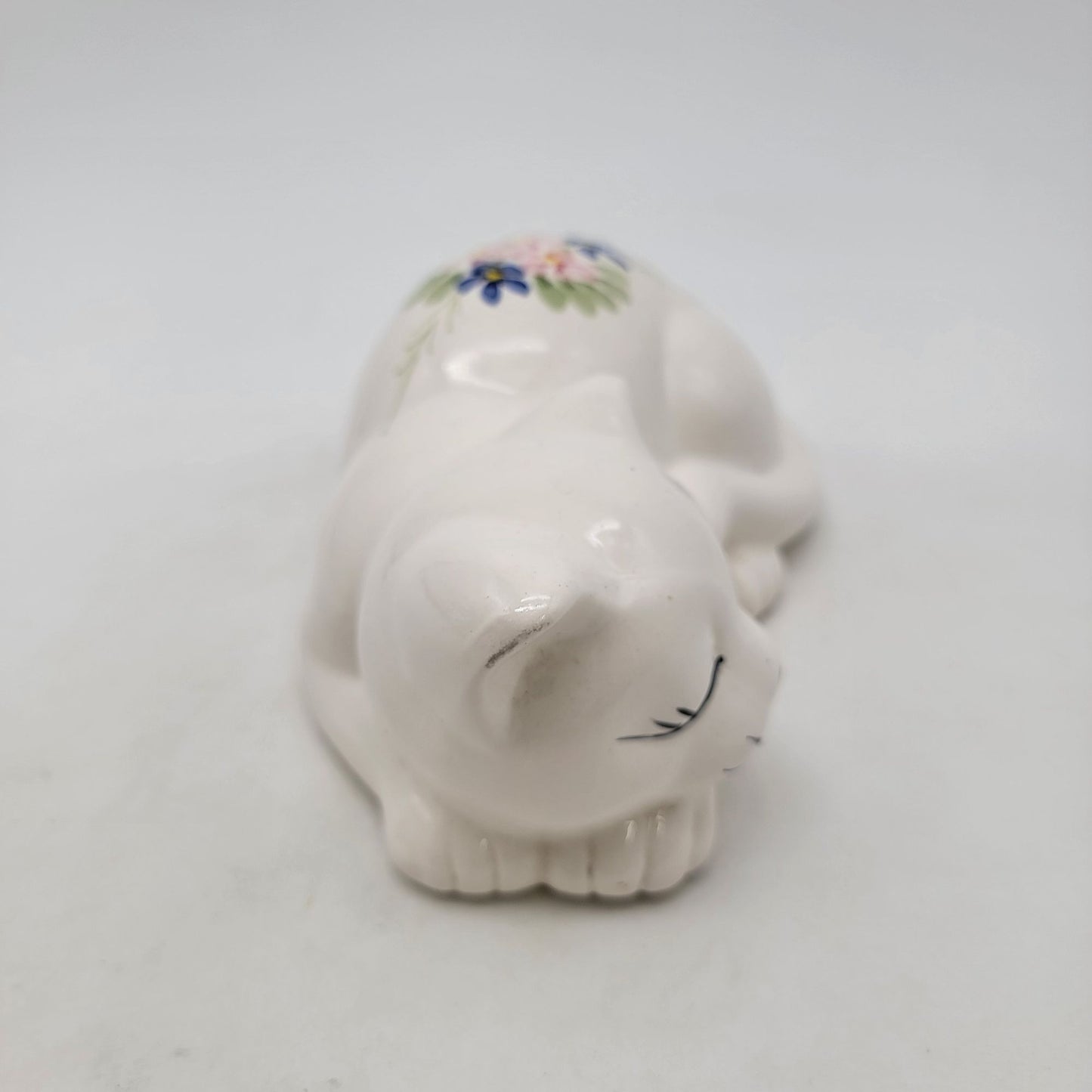 Vintage PRICE Hand Painted Porcelain Sleeping Cat Figurine