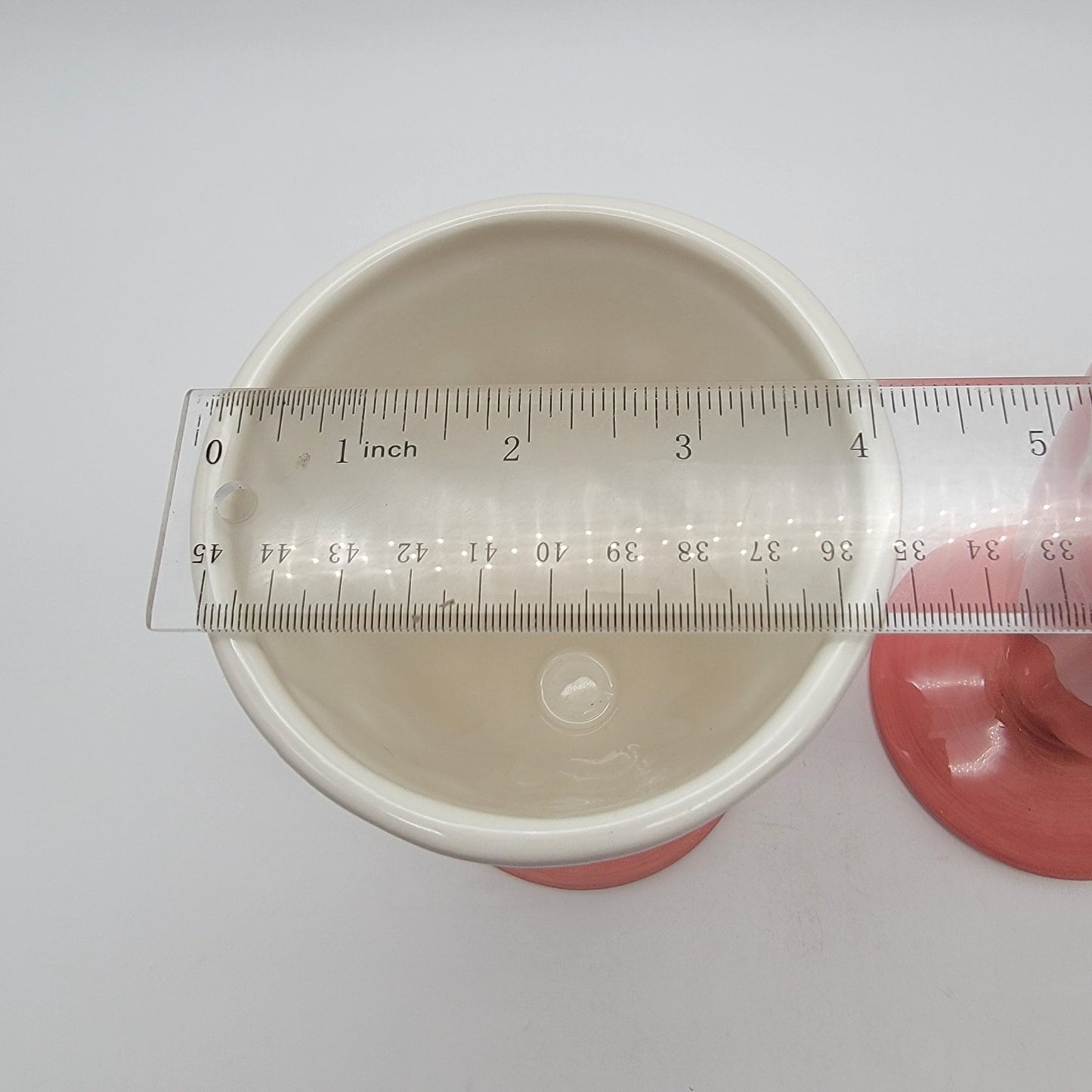 Pair Of Pottery Barn Pink Milkshake Parfait Cups Retired