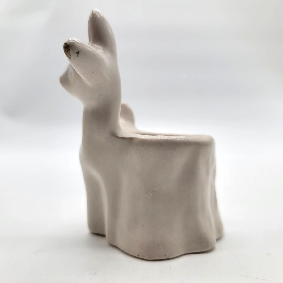 1940s White Royal Haeger Deer Fawn Planter
