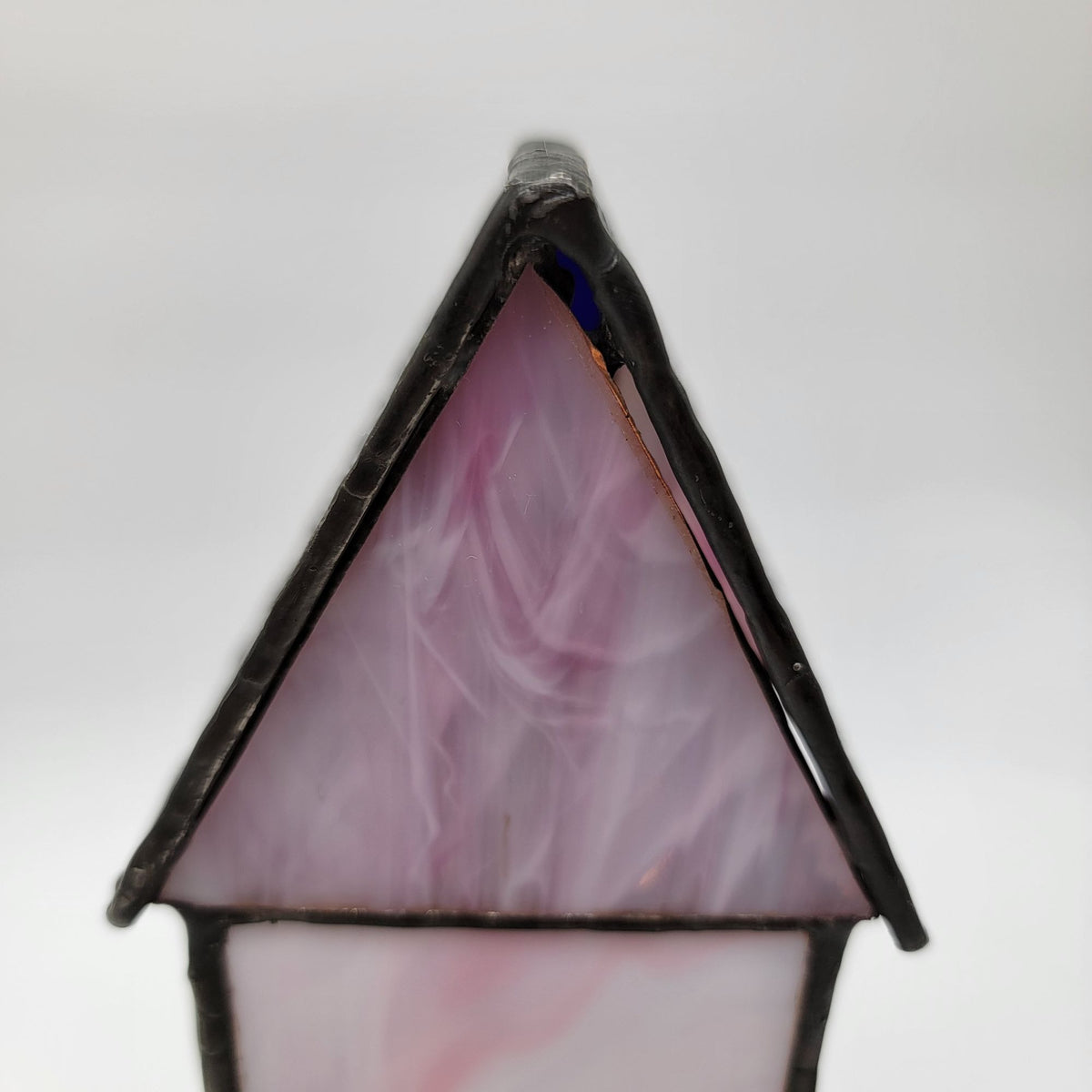 Forma Vitrum Tiffany Style Stained Glass House Lamp by Bill Job