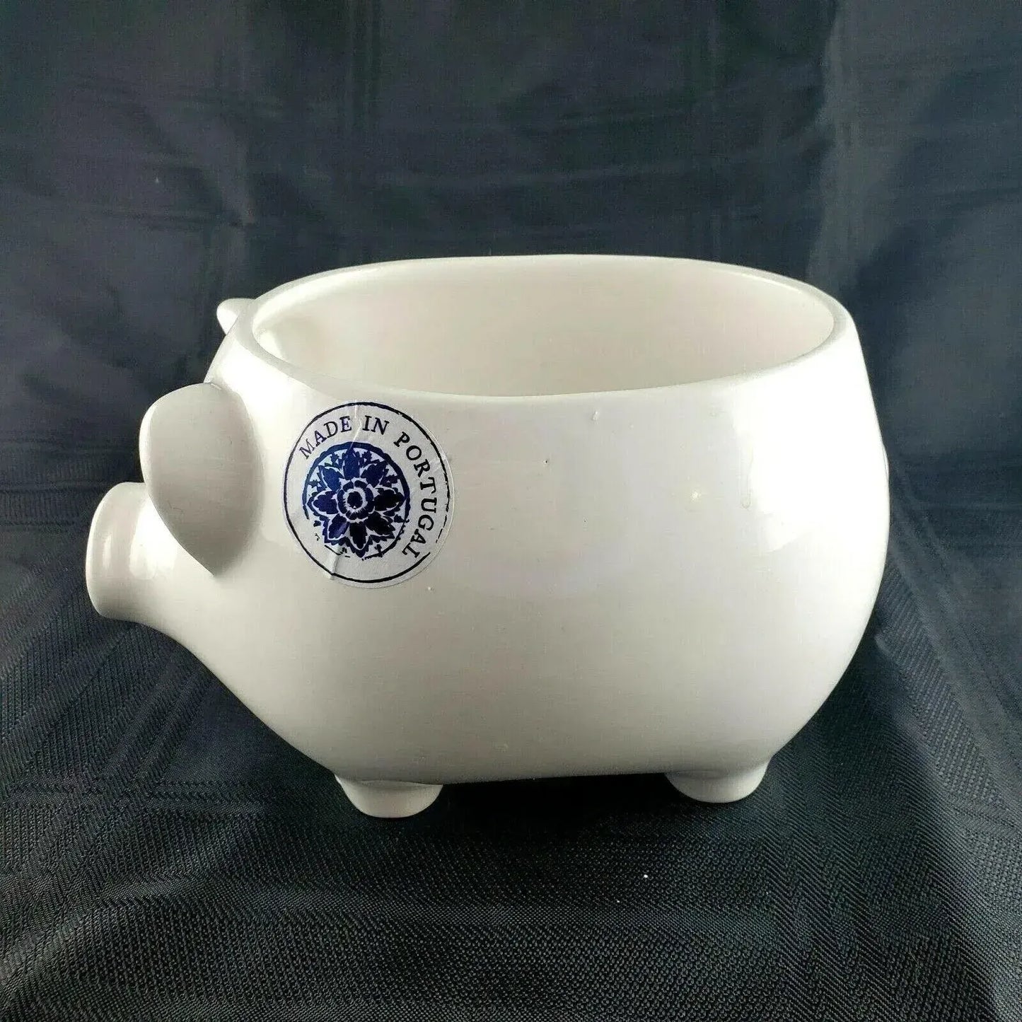 Faiancas Ramos Made in Portugal Pig Planter White