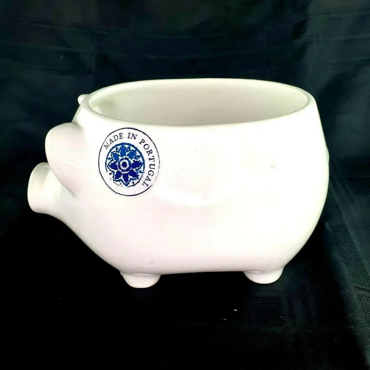 Faiancas Ramos Made in Portugal Pig Planter White