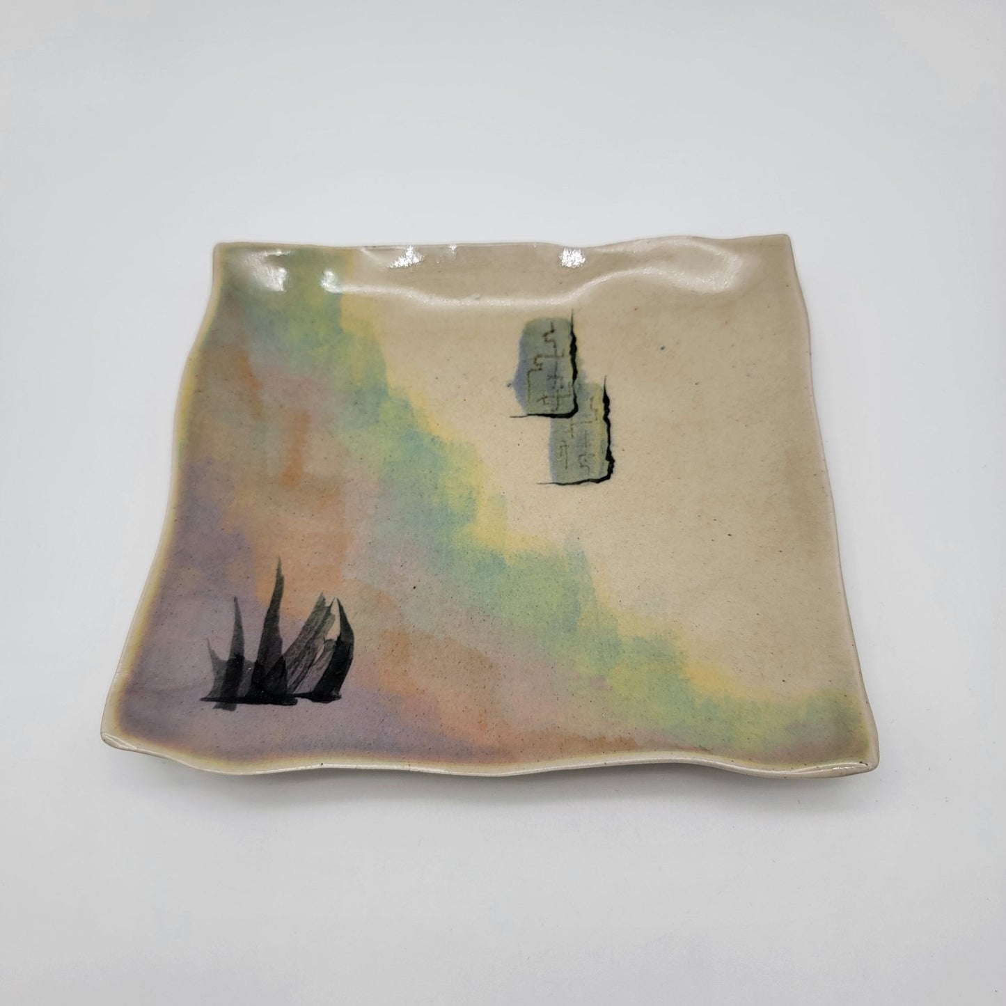 John Staple Southwest Art Pottery Plate Dish