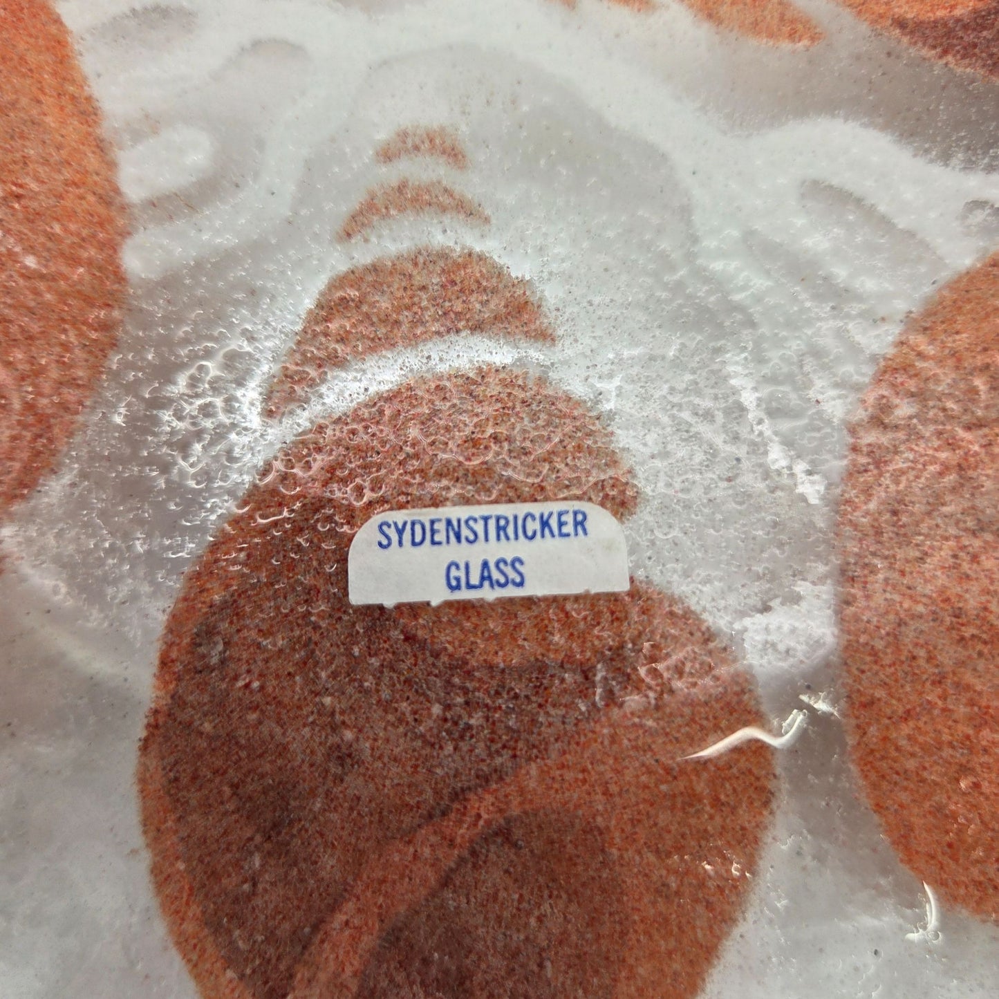 Sydenstricker Fused Glass Seashell Plate Nautical Brown