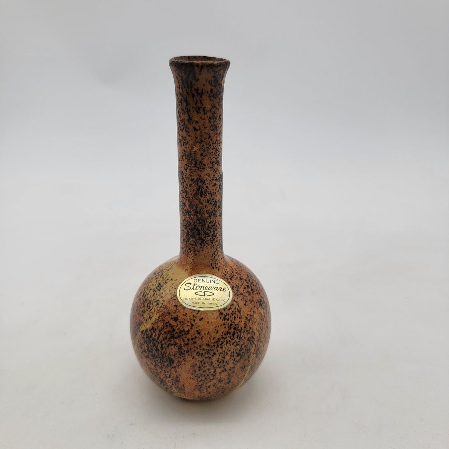 Vintage Genuine Stoneware Bud Vase Made In Japan