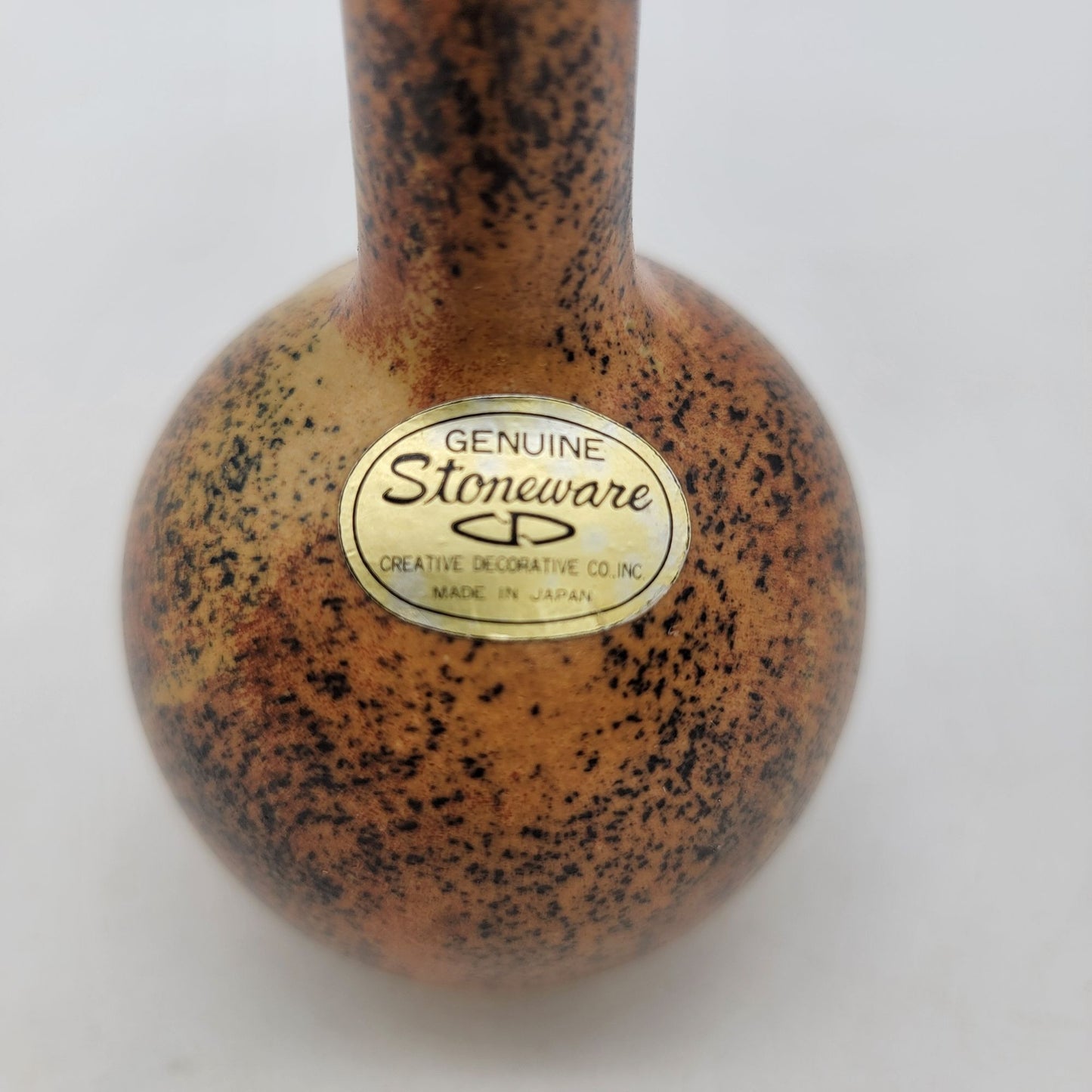 Vintage Genuine Stoneware Bud Vase Made In Japan