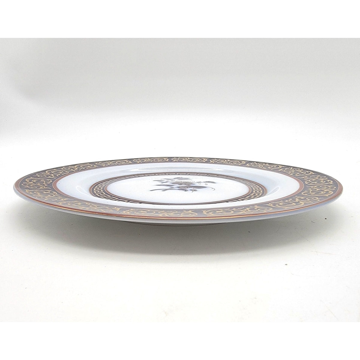 Bahri Bulut Cobalt Blue and Gold Porcelain Plate Made in Turkey