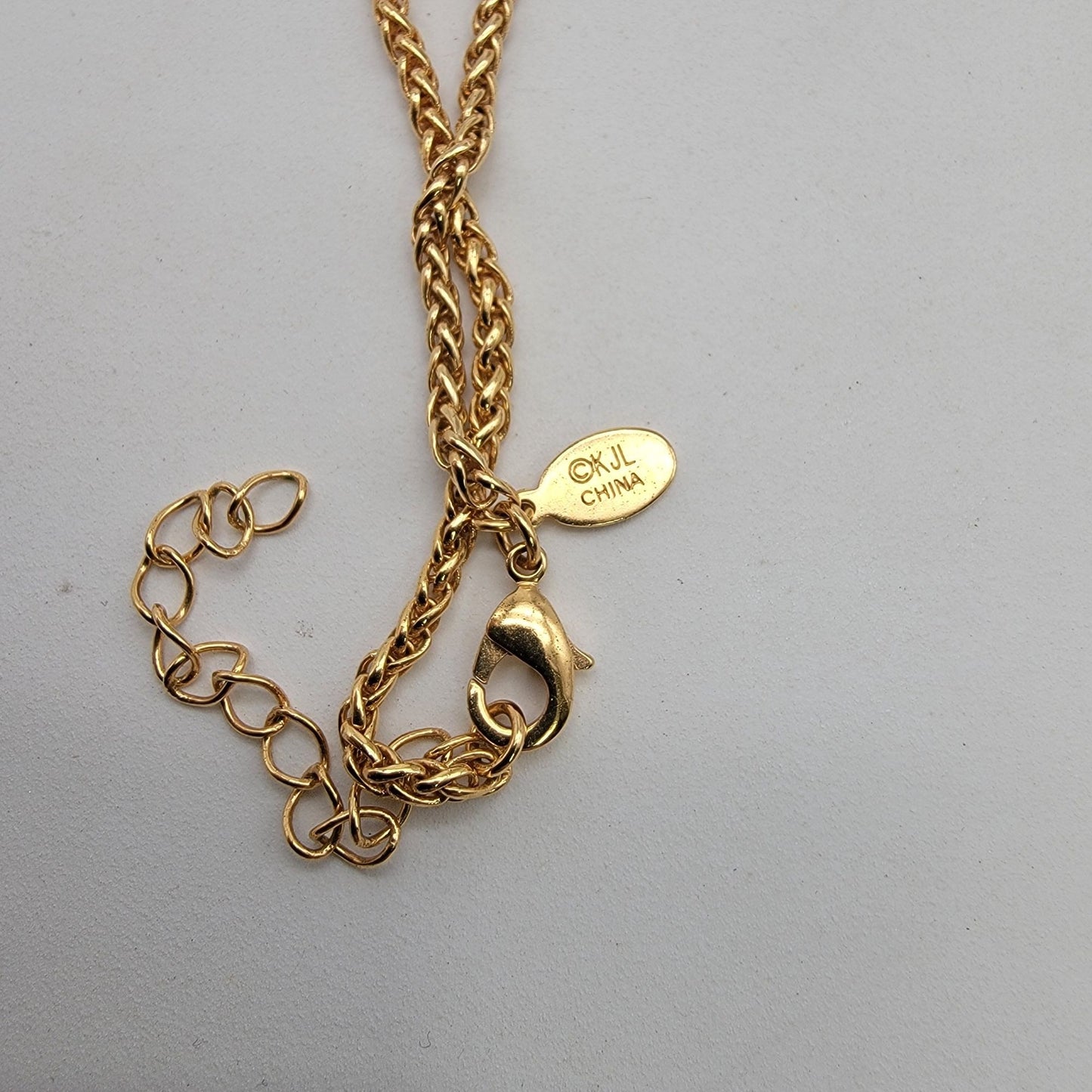 KJL Kenneth Jay Lane Articulated Owl Pendant Necklace