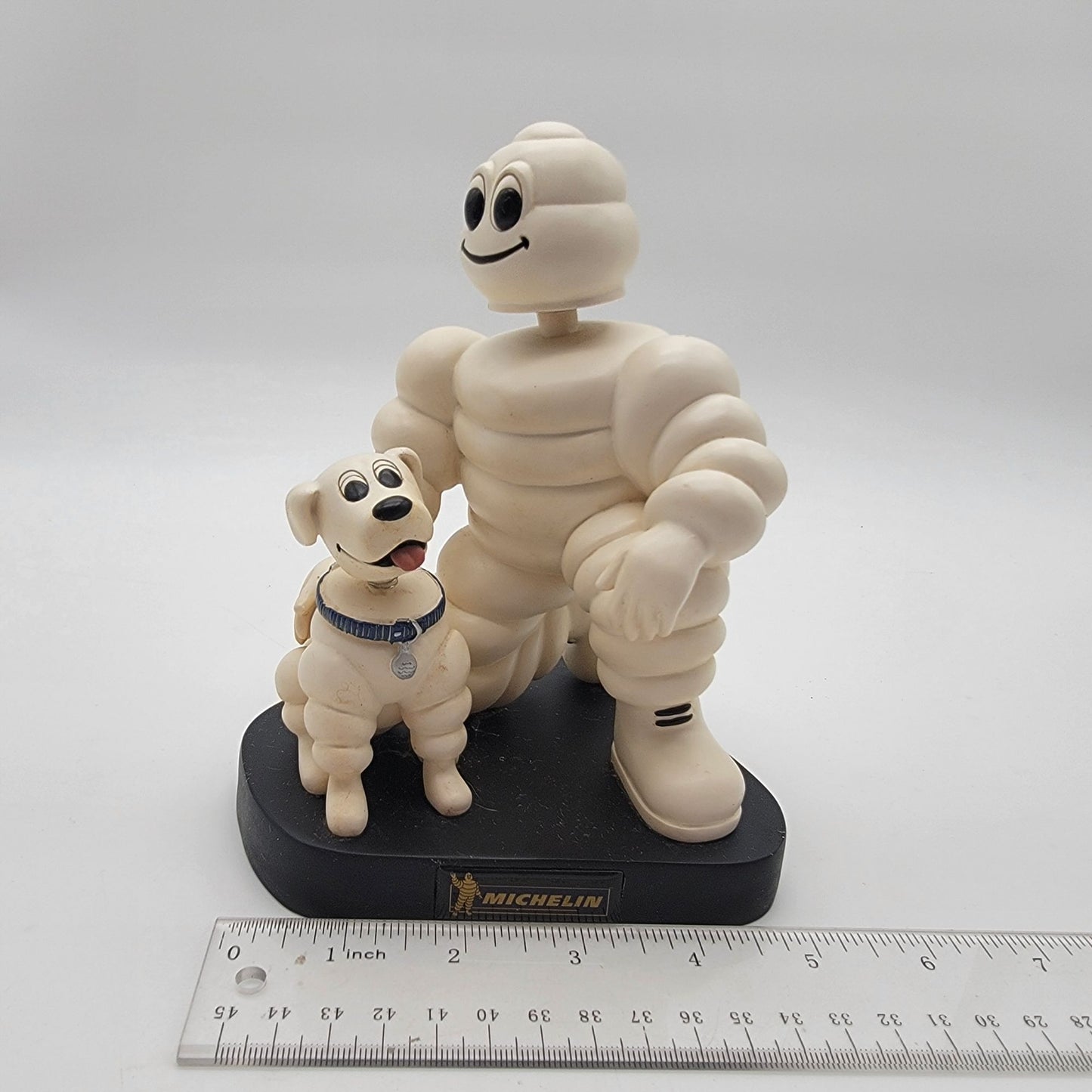 Michelin Man Bobblehead Figurine Bibendum and Bubbles the Dog Michelin Tire Company
