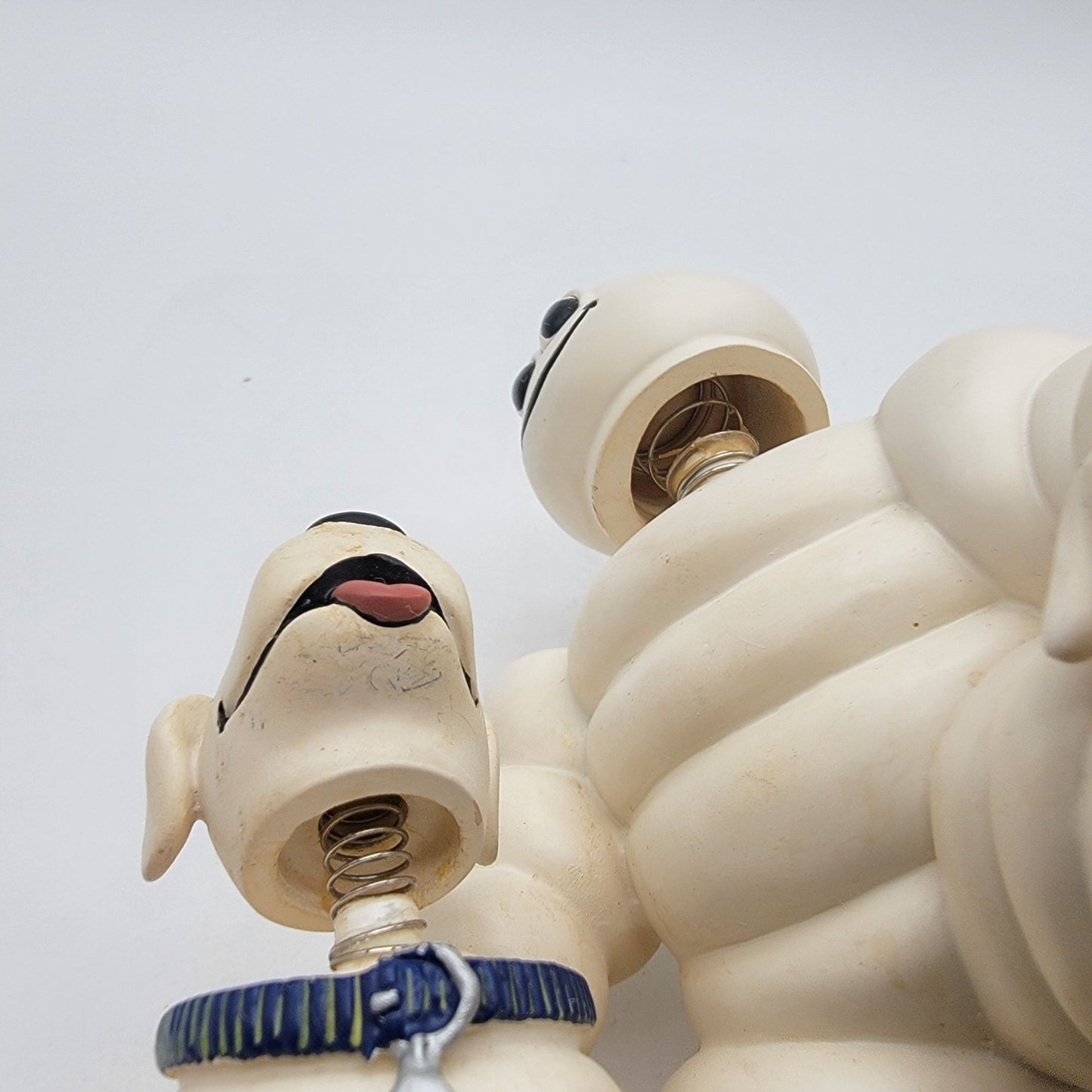Michelin Man Bobblehead Figurine Bibendum and Bubbles the Dog Michelin Tire Company