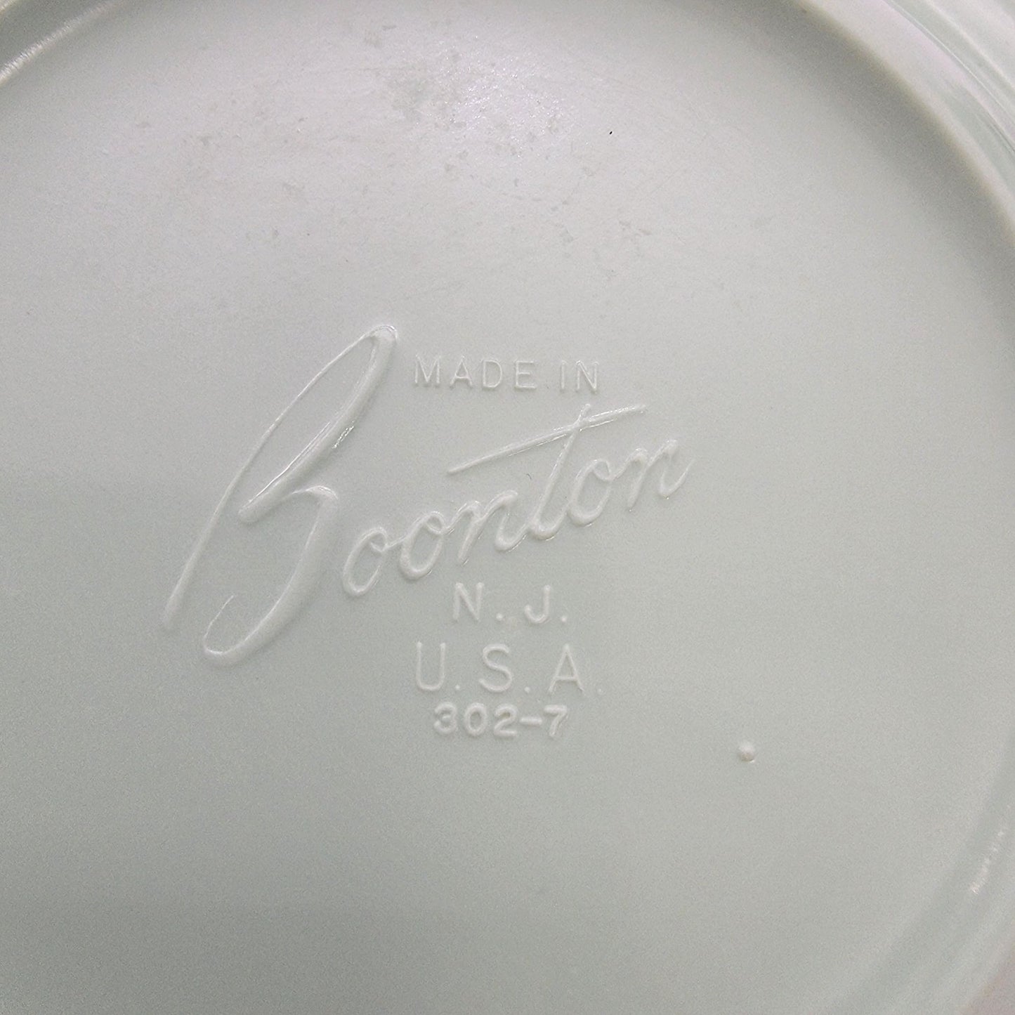 Mid-Century Modern Boonton Mint Green Melamine Bowls Set Of 6  302-7 USA